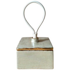 Decorative Ceramic Box with Gold and Opalescent Luster by Andrea Miranda Salas