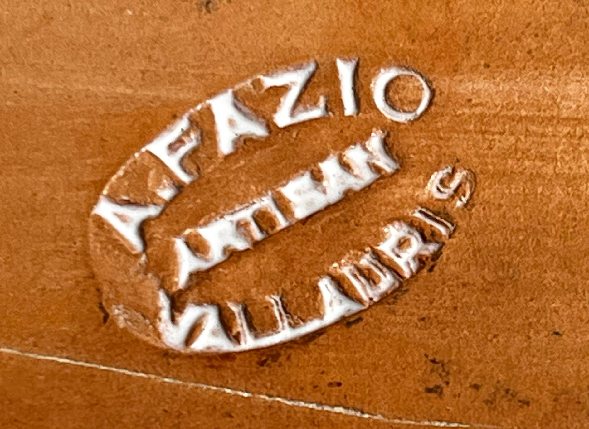 Plat décoratif en céramique de Vallauris dans le sud de la France, signé par Fazio Bon état - En vente à SAINT-YRIEIX-SUR-CHARENTE, FR