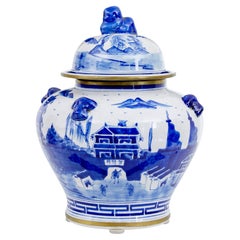 Antique Decorative ceramic ginger jar