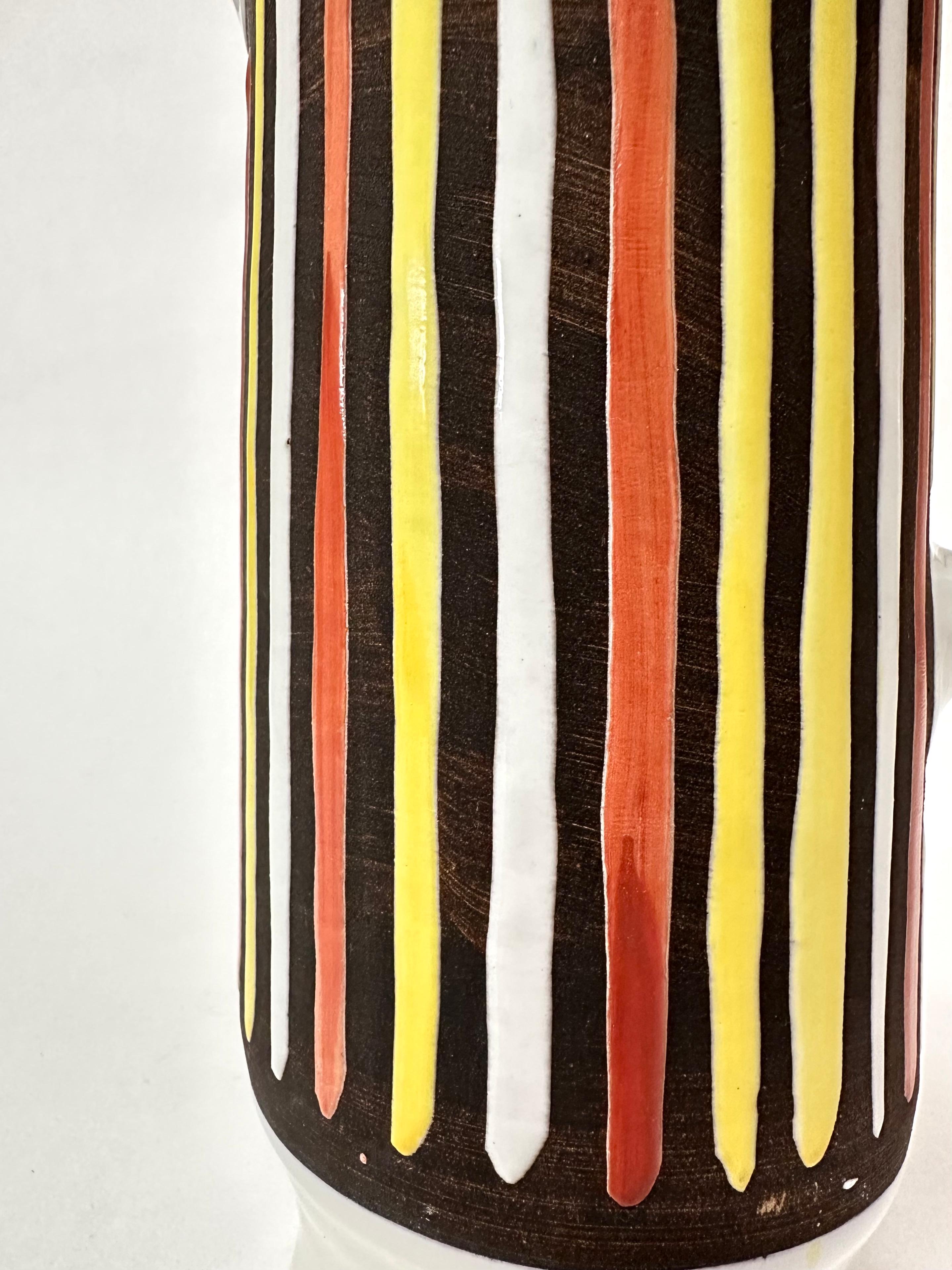 Jarra de cerámica decorativa, Raymor, Italia c. 1950 en venta 2