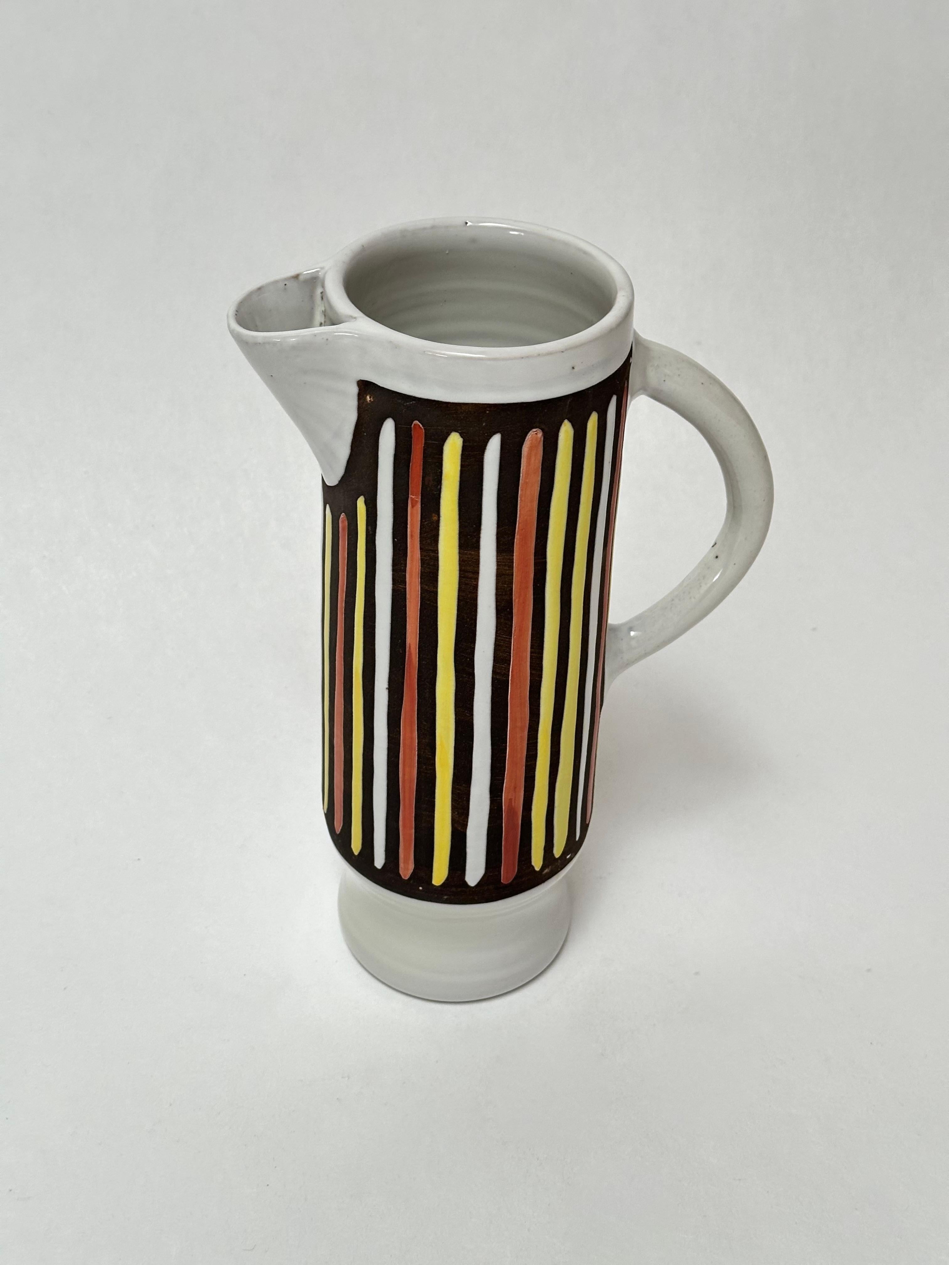 Jarra de cerámica decorativa, Raymor, Italia c. 1950 en Bueno estado para la venta en St Ouen, FR