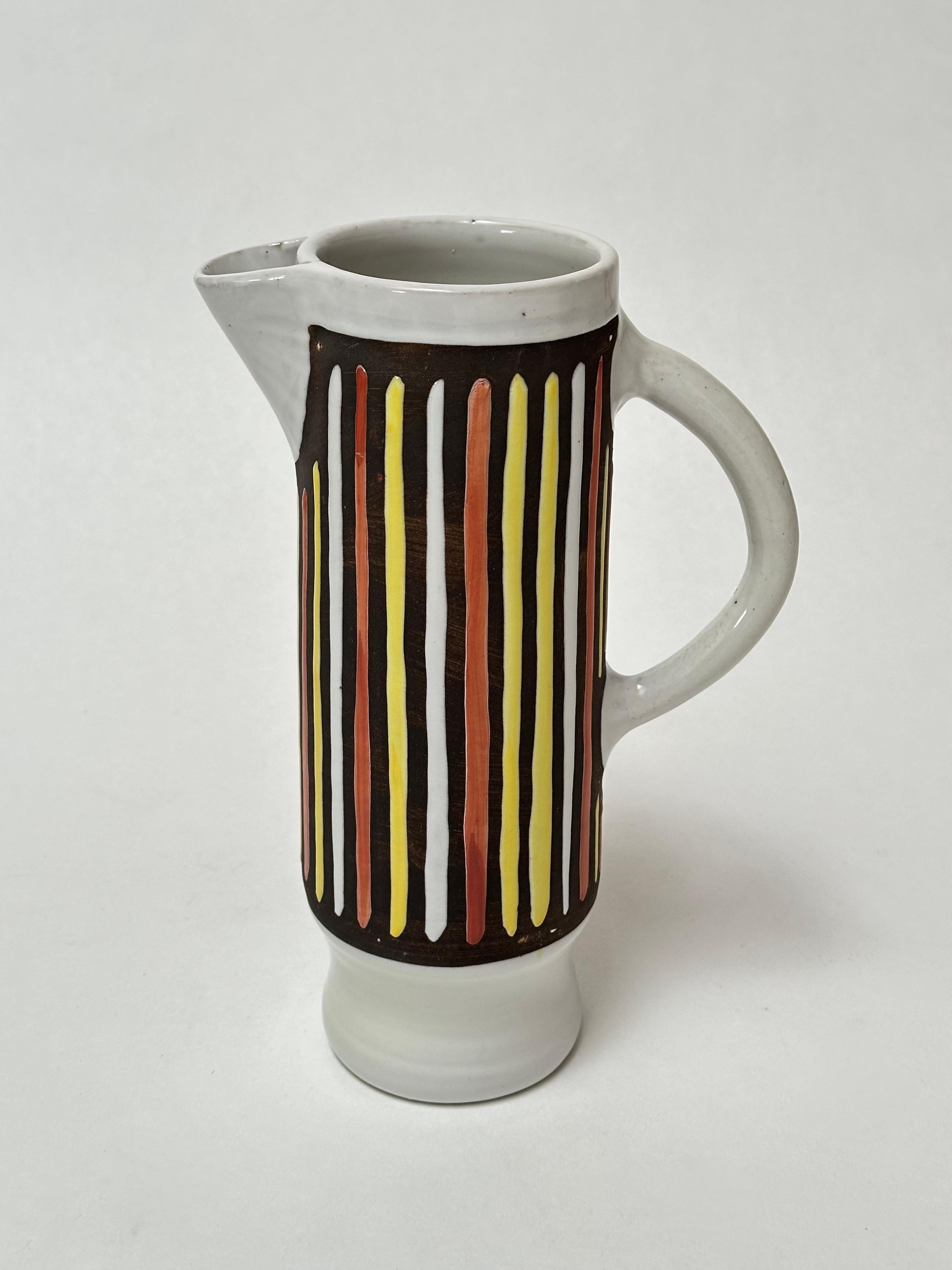 Jarra de cerámica decorativa, Raymor, Italia c. 1950 Cerámico en venta