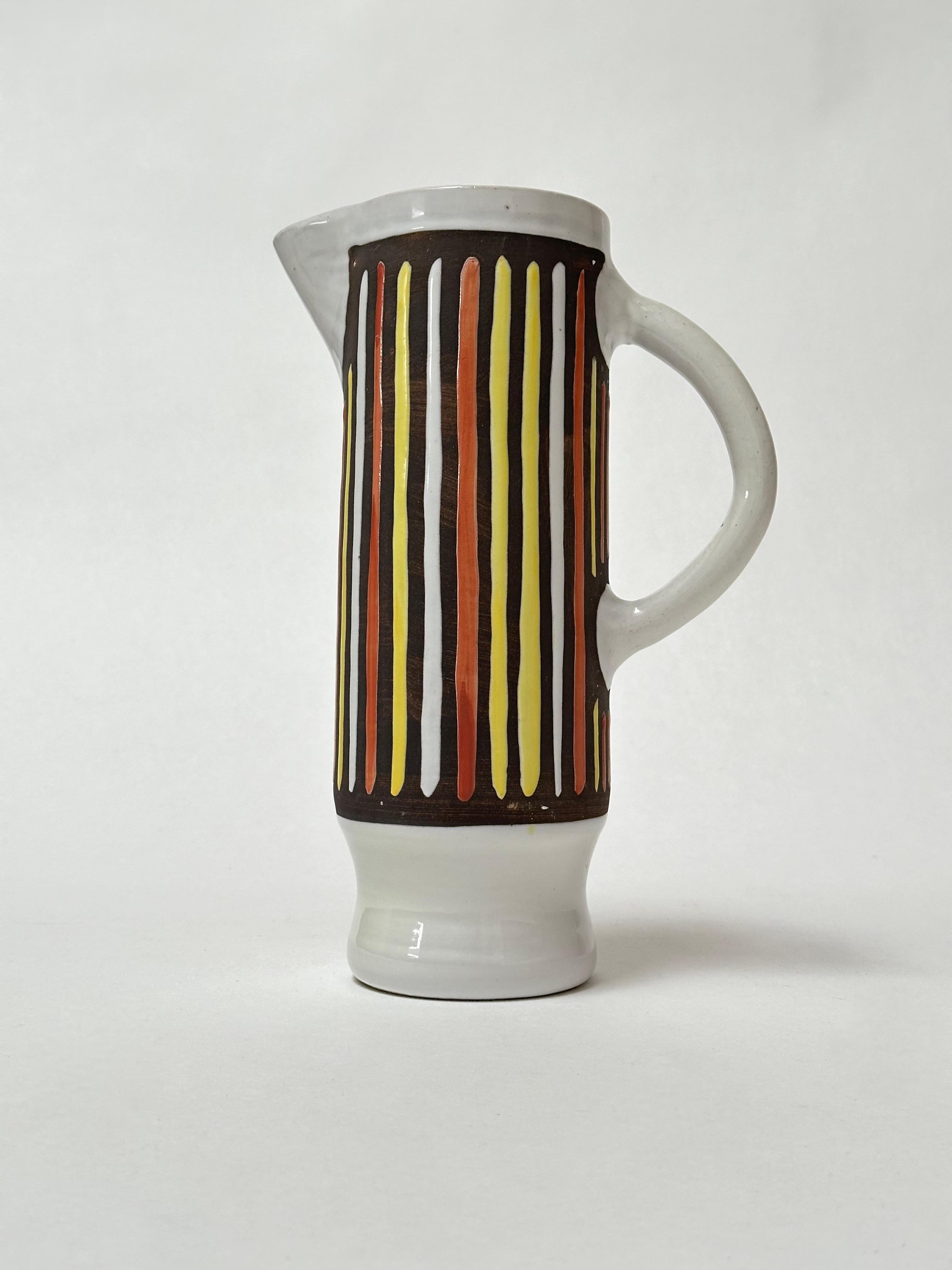 Jarra de cerámica decorativa, Raymor, Italia c. 1950 en venta 1