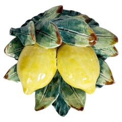 Decorative Ceramic Lemon Sculpture, France, 1960s