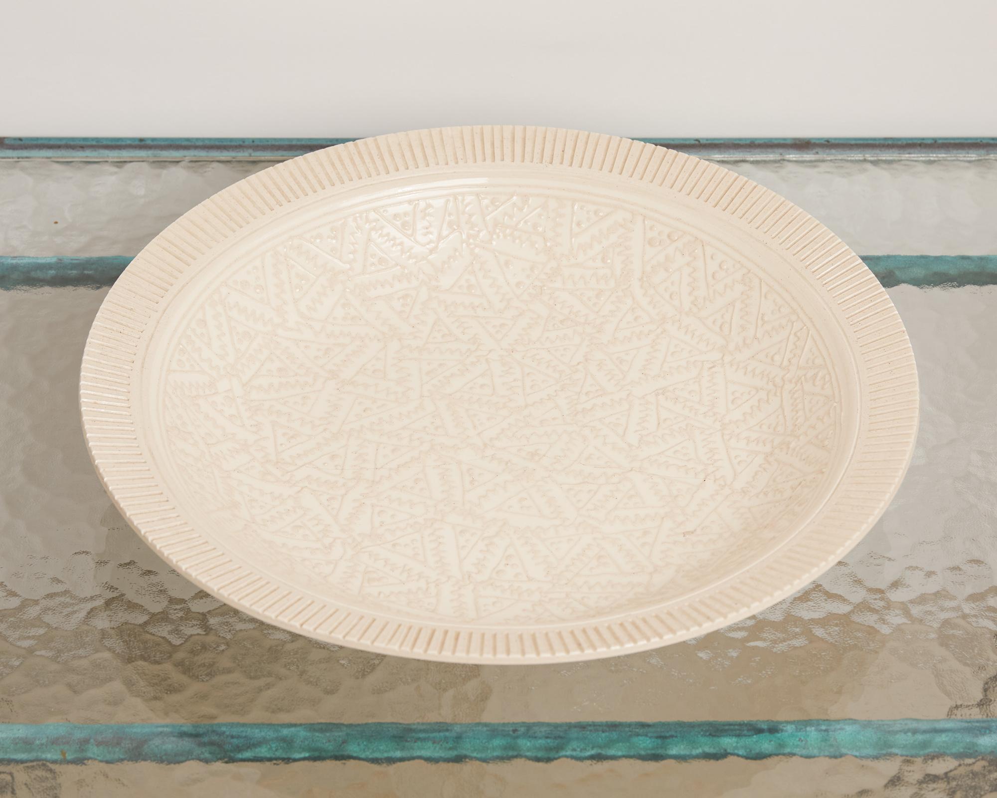 Modern Decorative Ceramic Plate by Roy Hamilton
