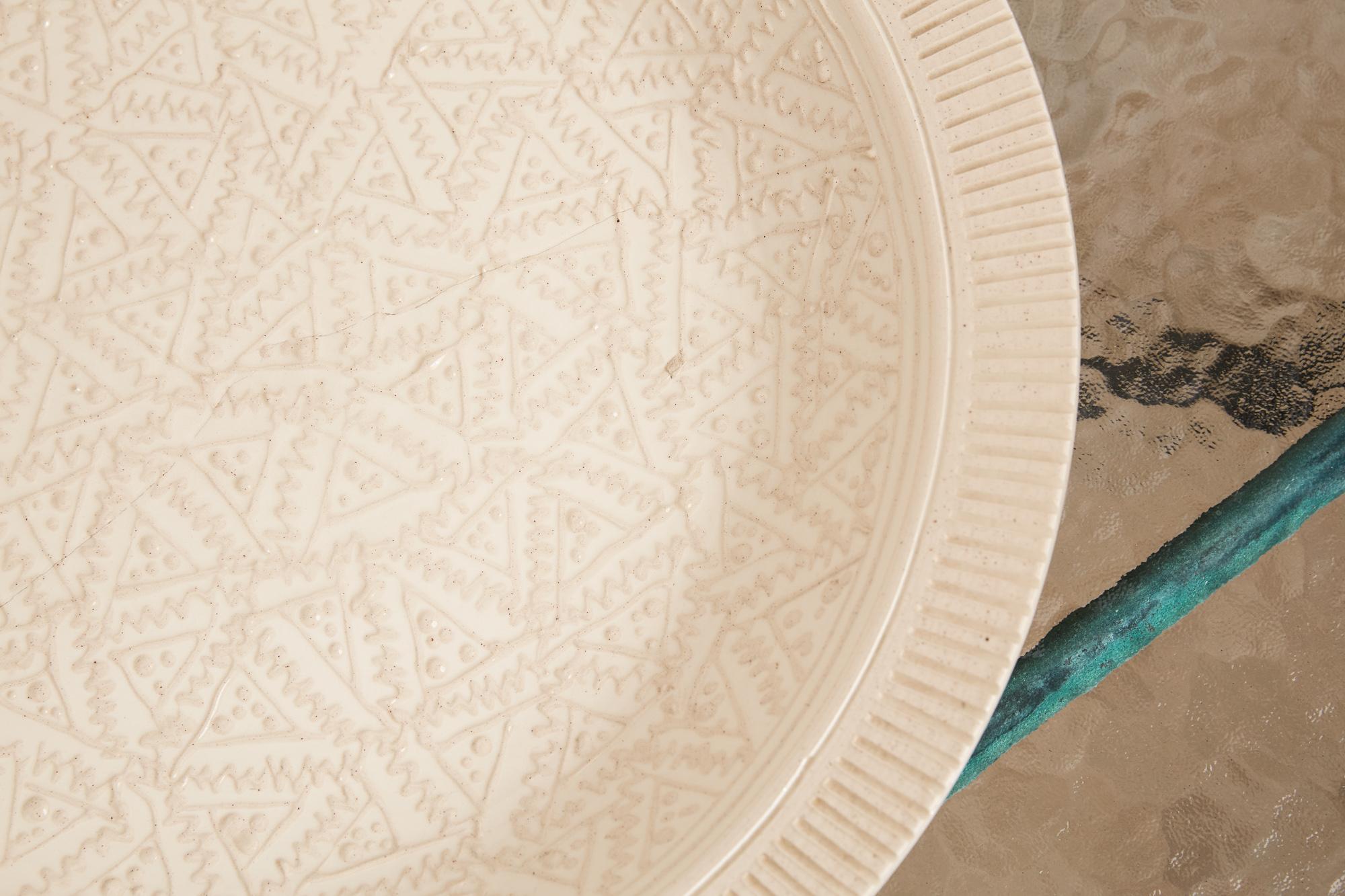 Decorative Ceramic Plate by Roy Hamilton In Fair Condition In Los Angeles, CA