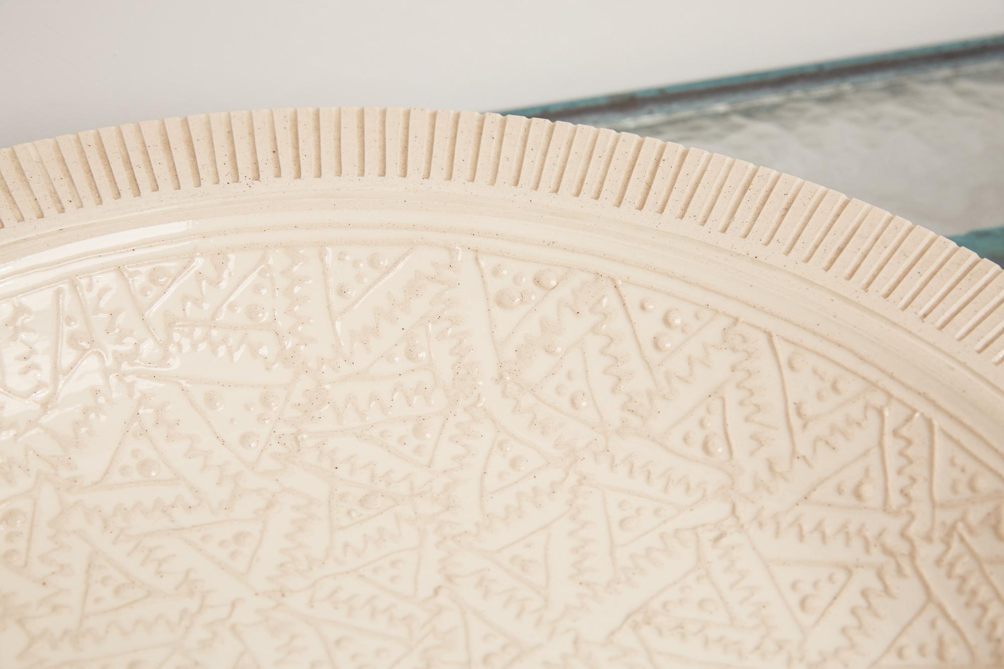 20th Century Decorative Ceramic Plate by Roy Hamilton