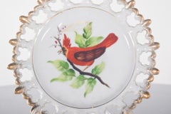 Decorative Ceramic Plate with a Bird