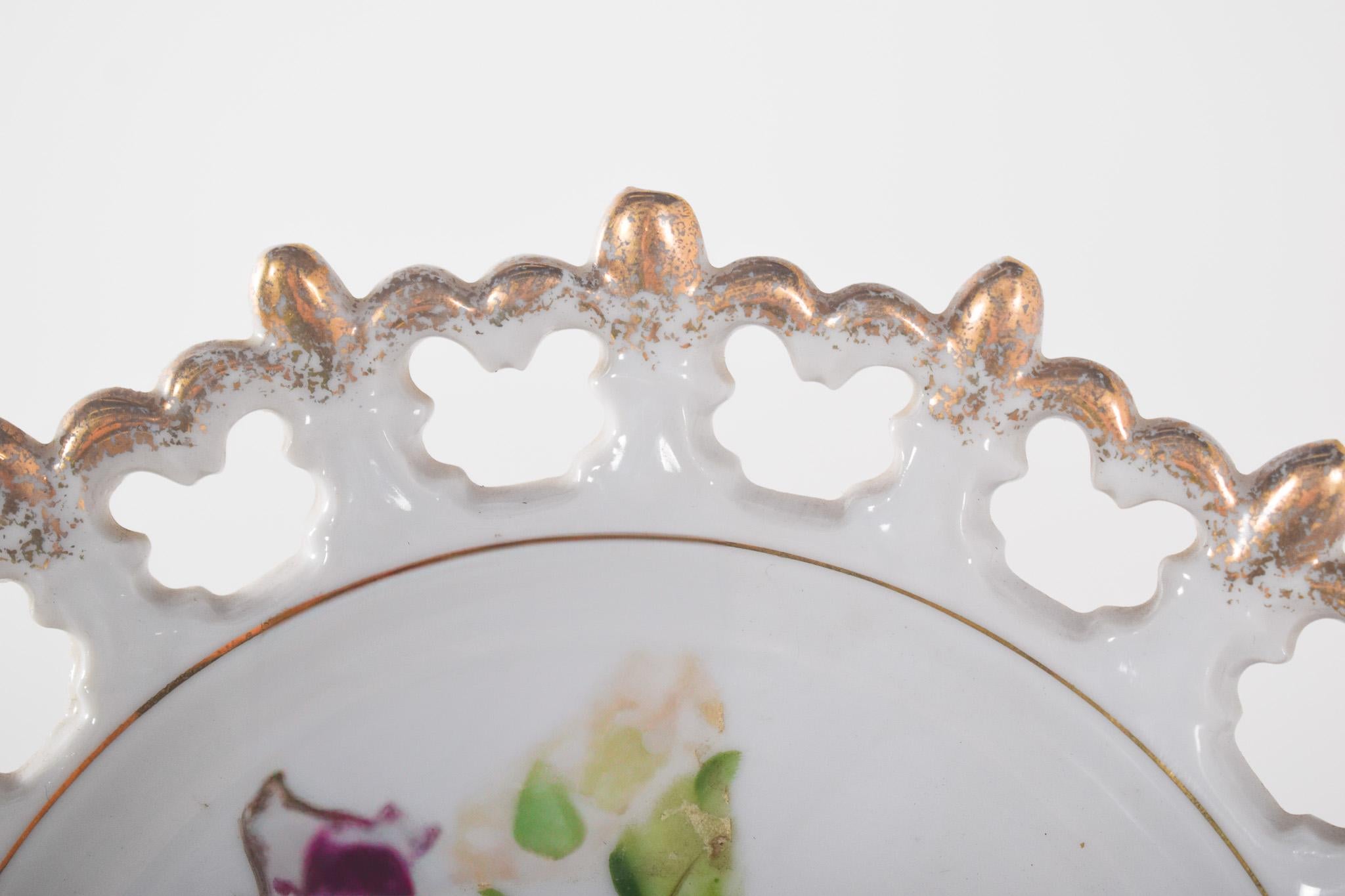 Mid-Century Modern Assiette décorative avec oiseau en vente