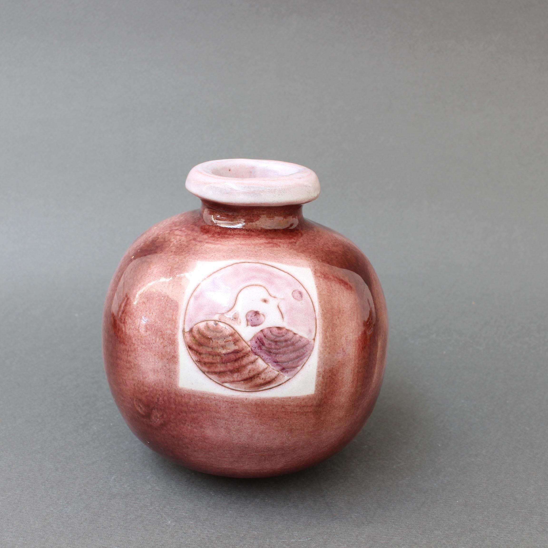 Decorative Ceramic Set with Tray, Vase and Box by Frères Cloutier, 'circa 1970s' 4