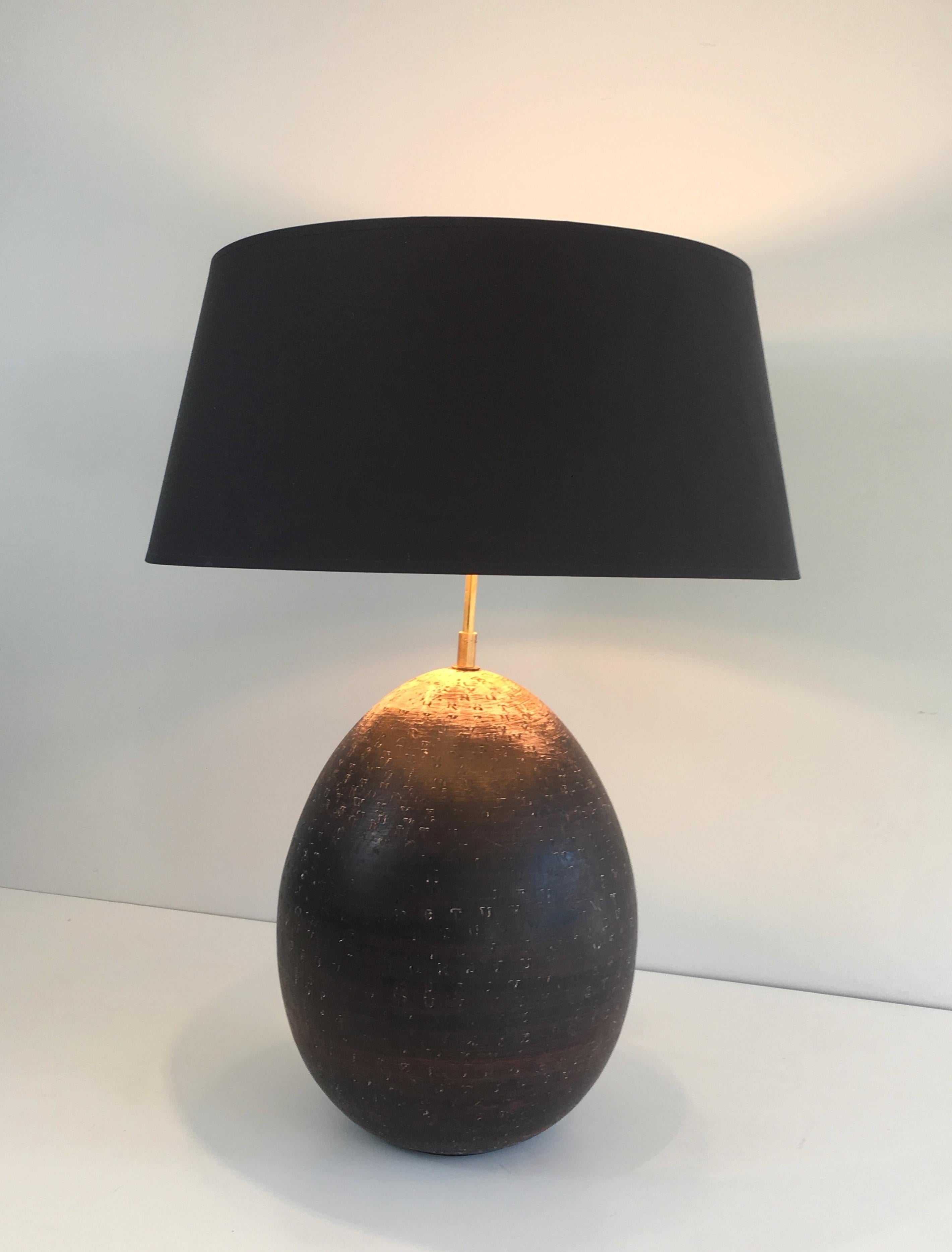 Decorative Ceramic Table Lamp with Letters, French, circa 1970 7
