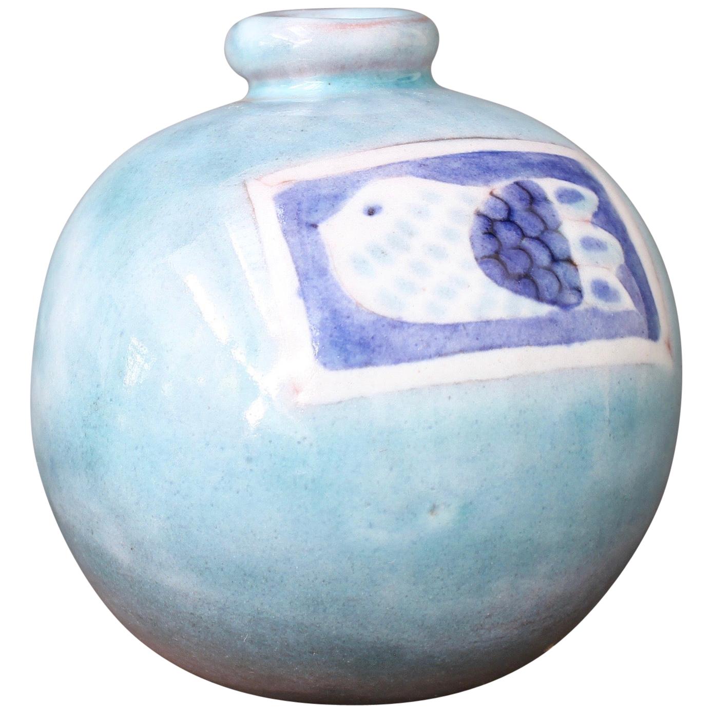 Decorative Ceramic Vase by Cloutier Brothers, circa 1970s For Sale