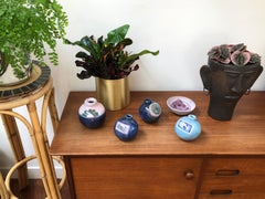 Decorative Ceramic Vase with Bird Motif by Cloutier Brothers, circa 1970s