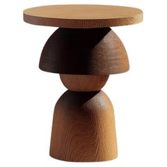 Beistelltisch, Nachttisch aus Massivholz, Auxiliary Table Socle 1 von Joel Escalona