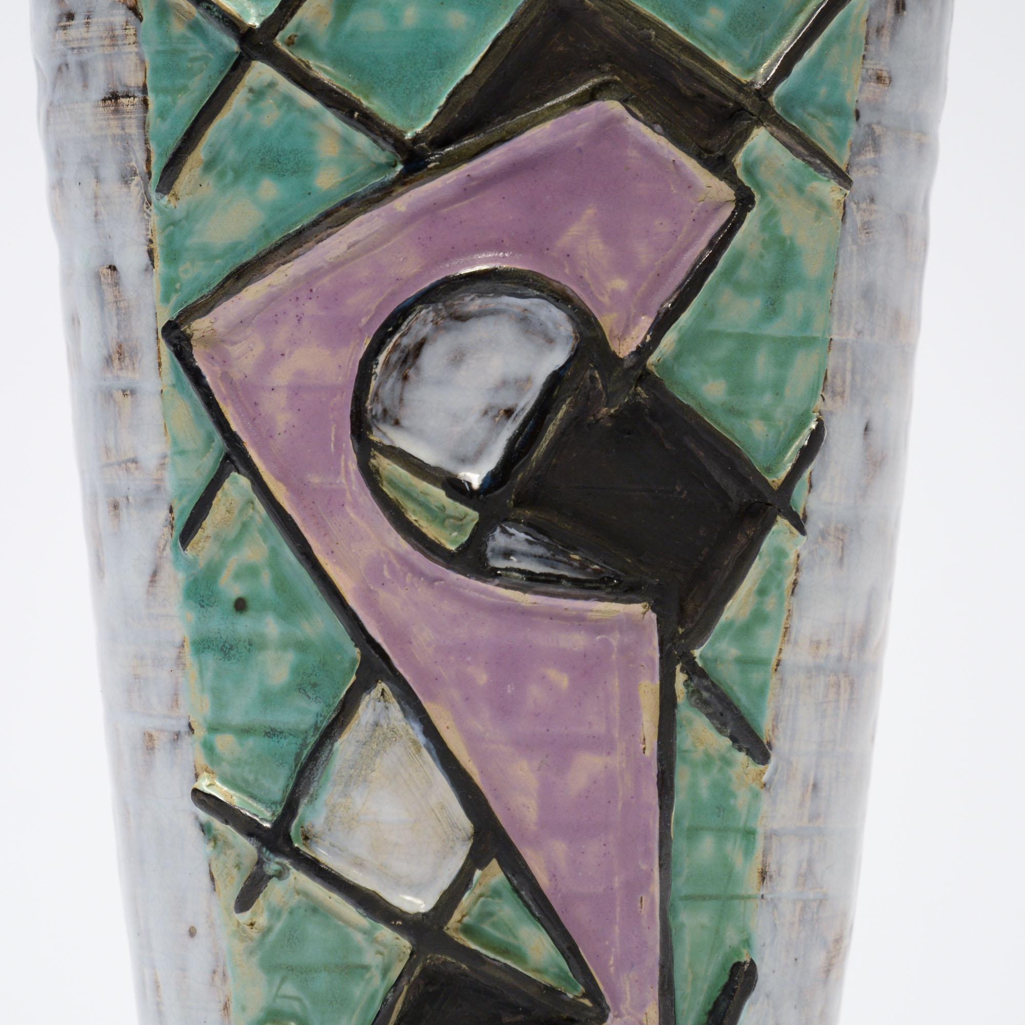 Dekorative Keramikvasen aus den 1950er Jahren im Angebot 4