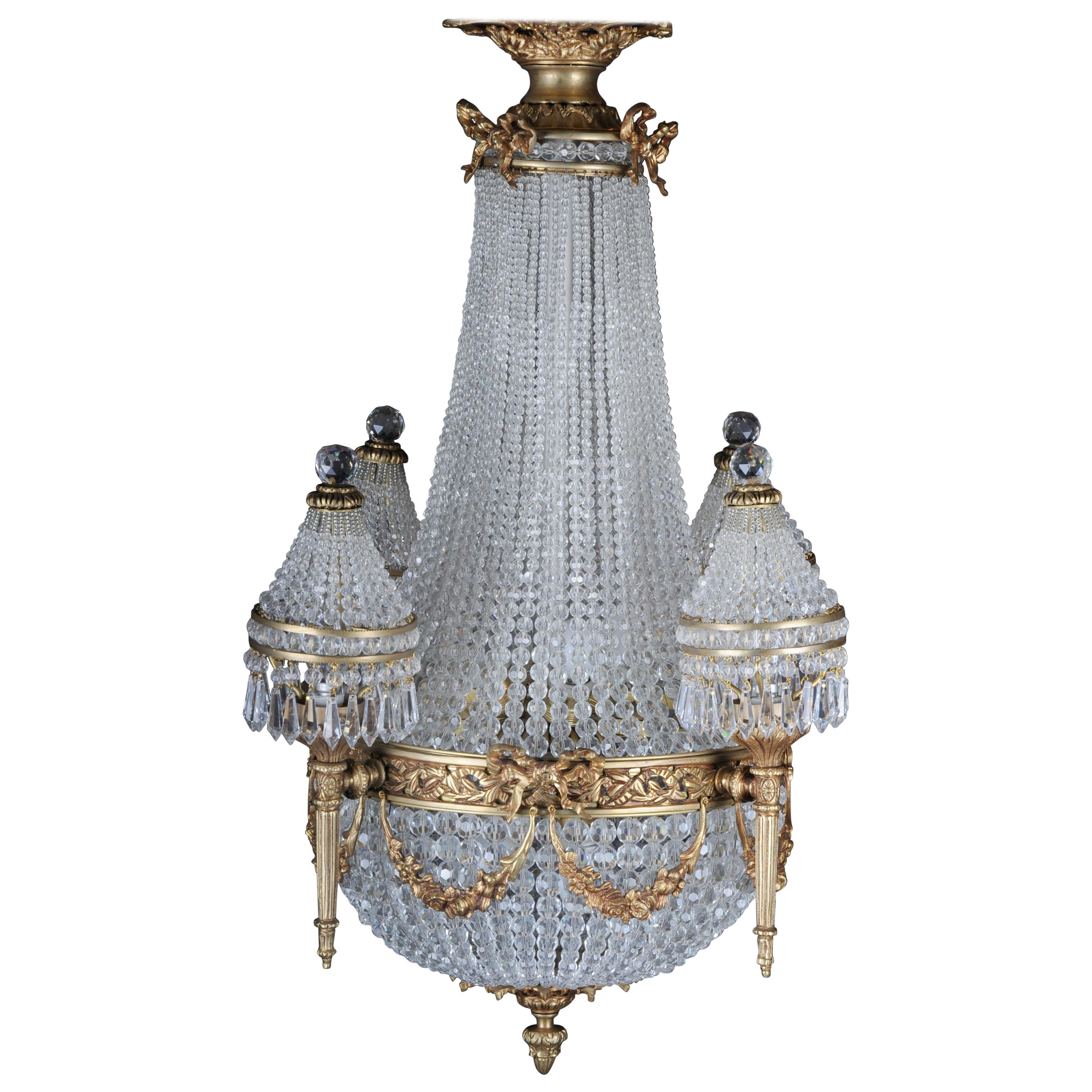 Decorative Chandelier in Louis Seize Style  For Sale