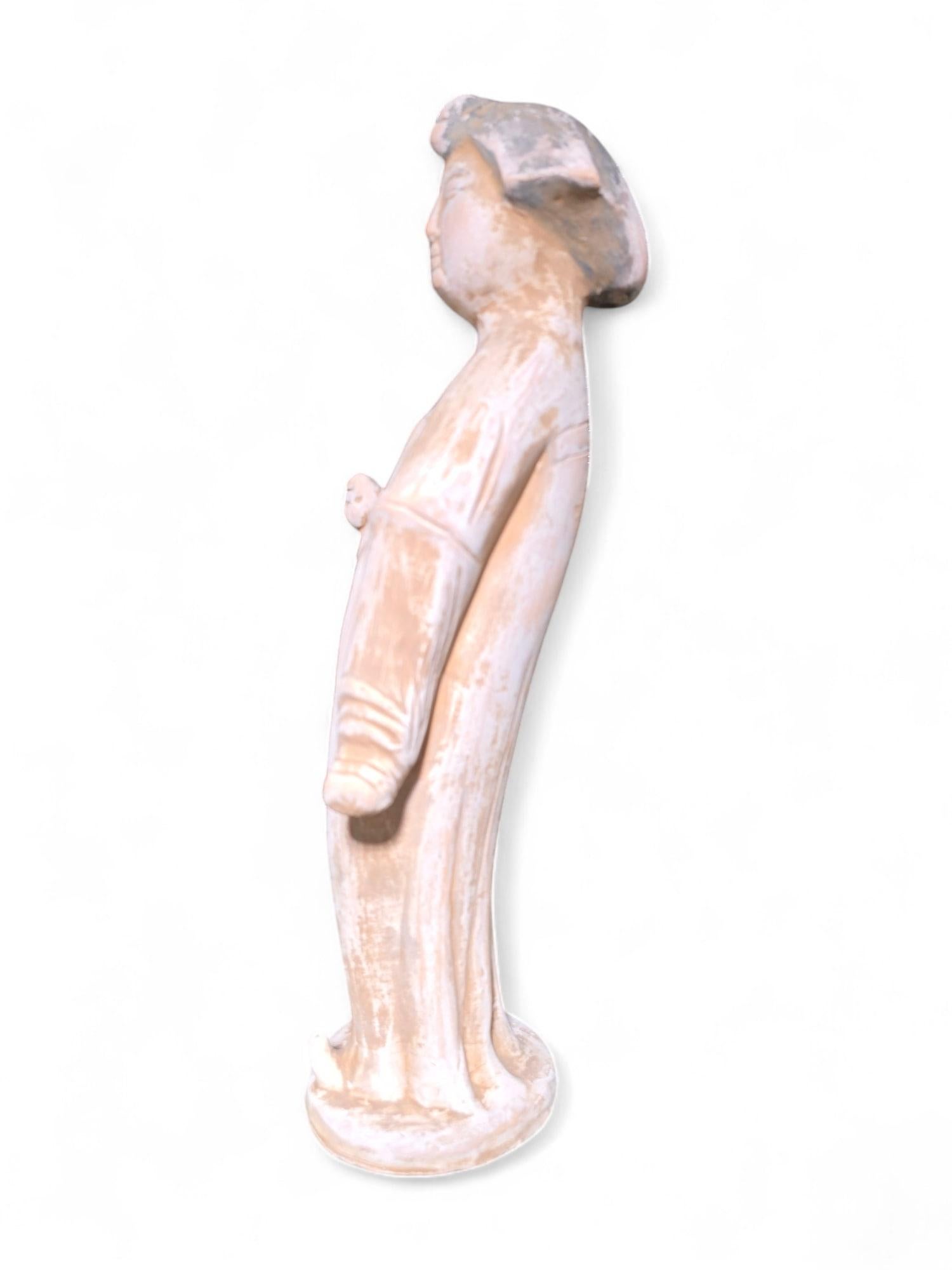 Escultura decorativa china de terracota - Dama de la Corte Terracota en venta