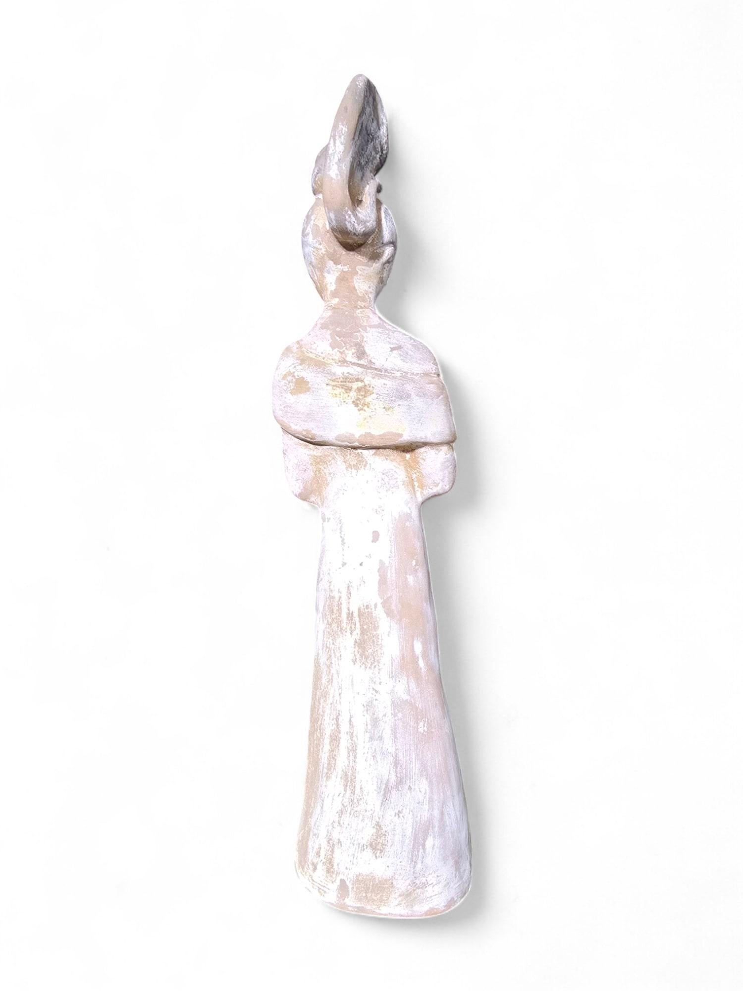 Escultura decorativa china de terracota - Dama de la Corte en venta 2