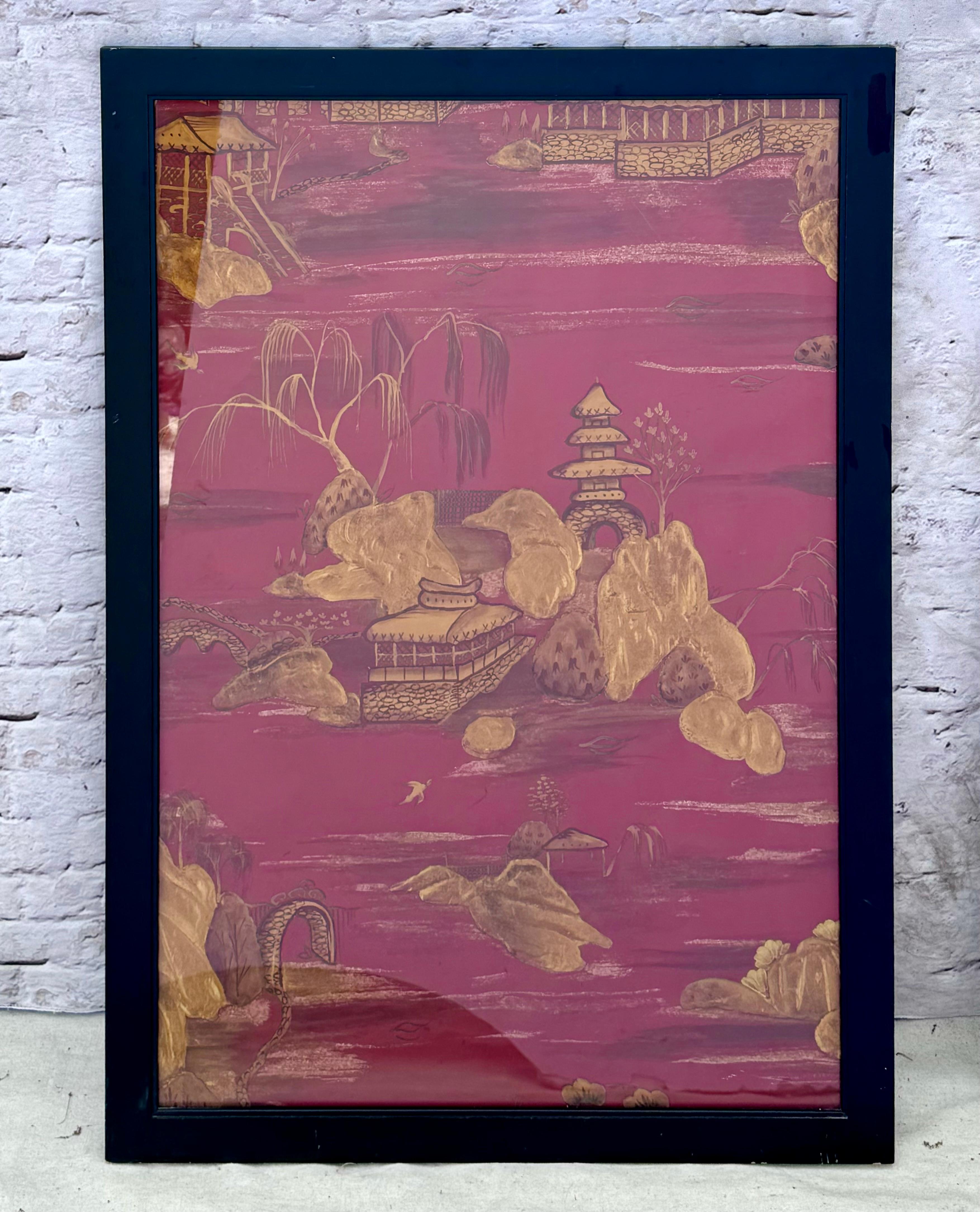 Paneles decorativos de papel pintado Chinoiserie en Bueno estado para la venta en Bradenton, FL