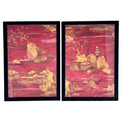 Pannelli decorativi di carta da parati Chinoiserie