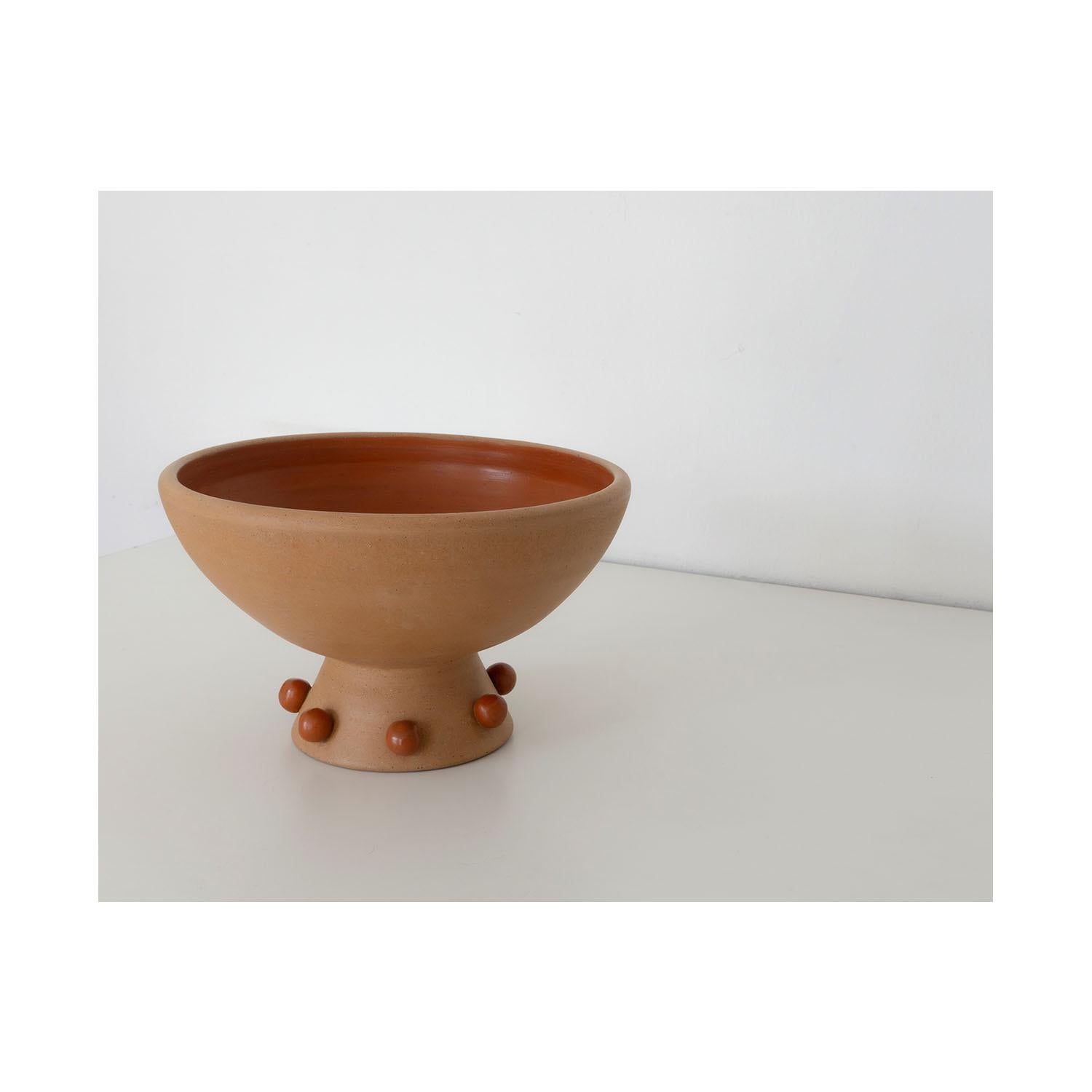 Decorative Clay Bowl/Vase Danzante 01. Smooth Soft Clay Finish. By Raíz Mx For Sale 2