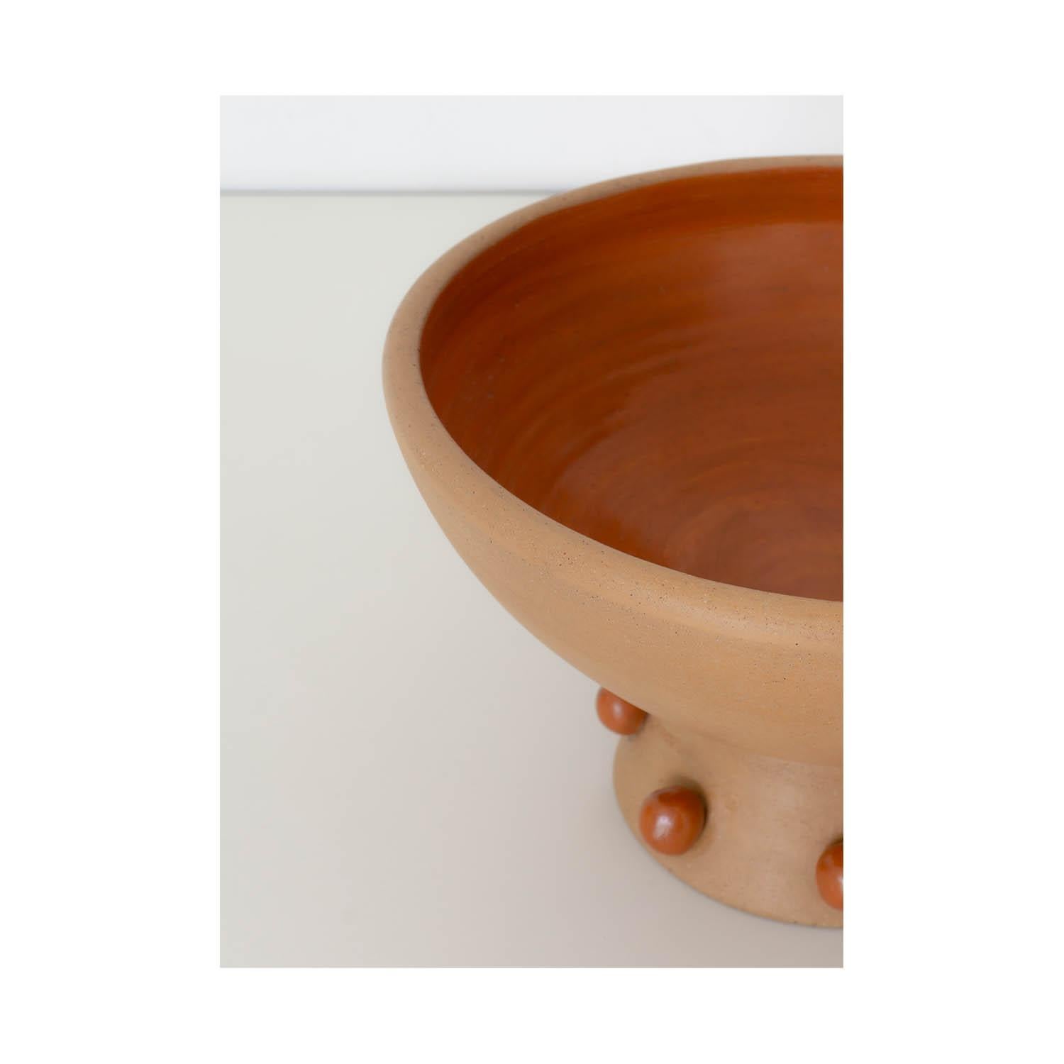 Decorative Clay Bowl/Vase Danzante 01. Smooth Soft Clay Finish. By Raíz Mx In New Condition For Sale In Guadalajara, MX