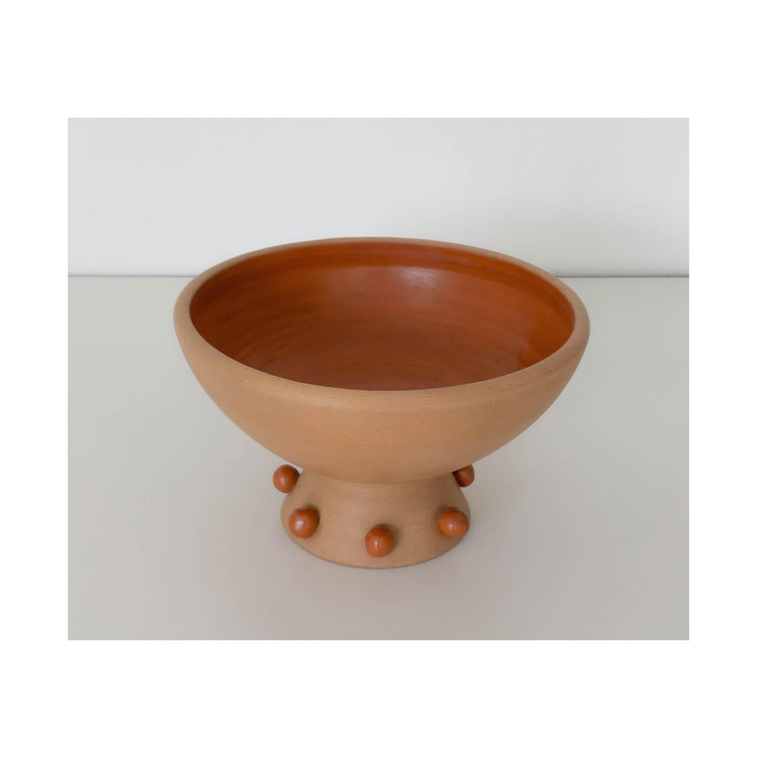 Pottery Decorative Clay Bowl/Vase Danzante 01. Smooth Soft Clay Finish. By Raíz Mx For Sale