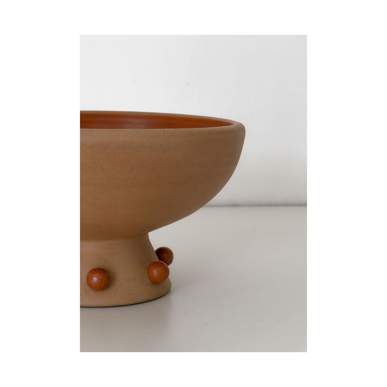 Dekorative Tonschale/Vase Danzante 01. Glatte Soft Clay Oberfläche. Von Raíz Mx im Angebot 1