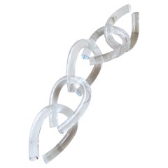 Decorative Clear Acrylic Chain Link by Paola Valle