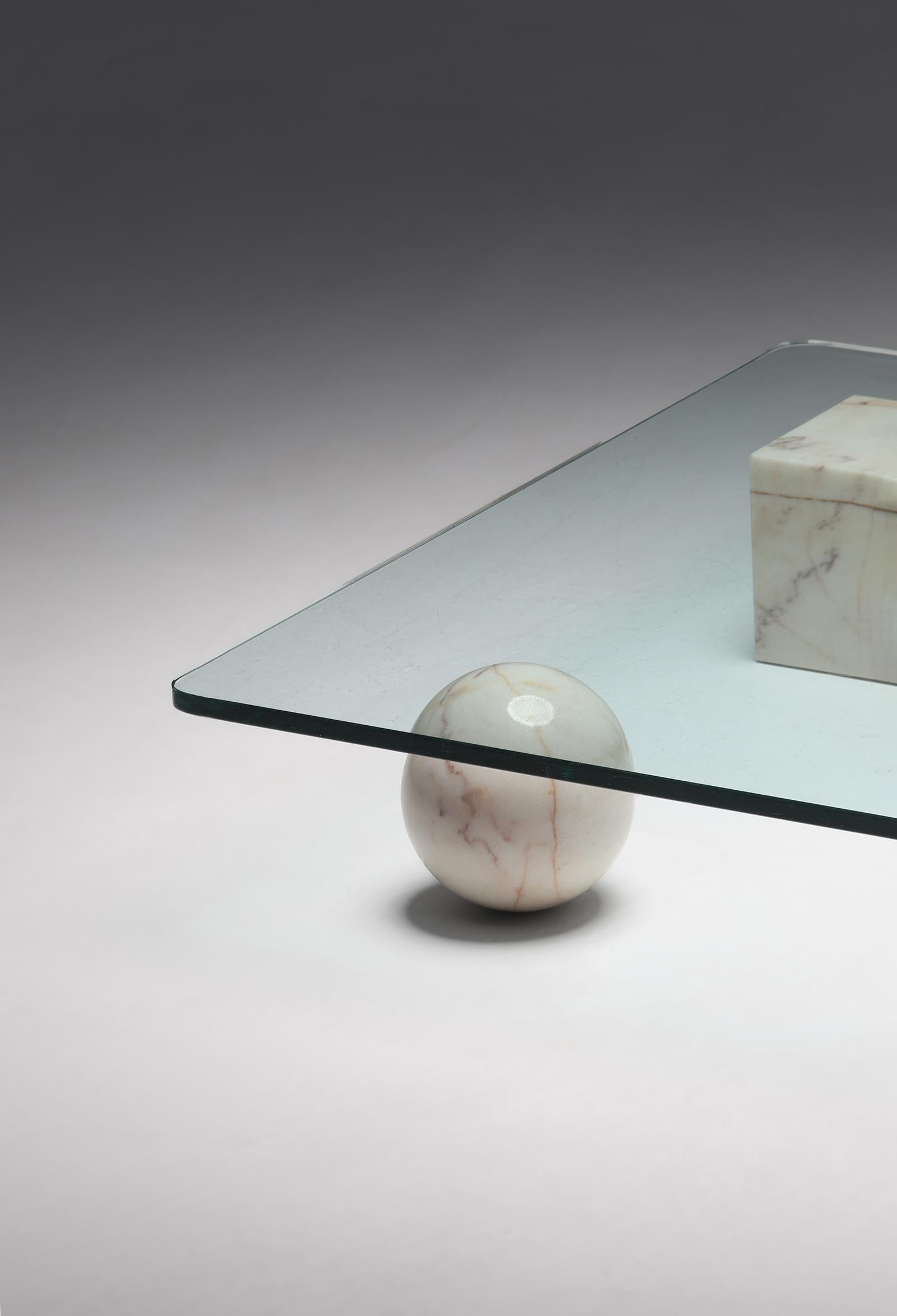 Decorative Coffee Table by Lella and Massimo Vignelli, Designed in the 1970s 2