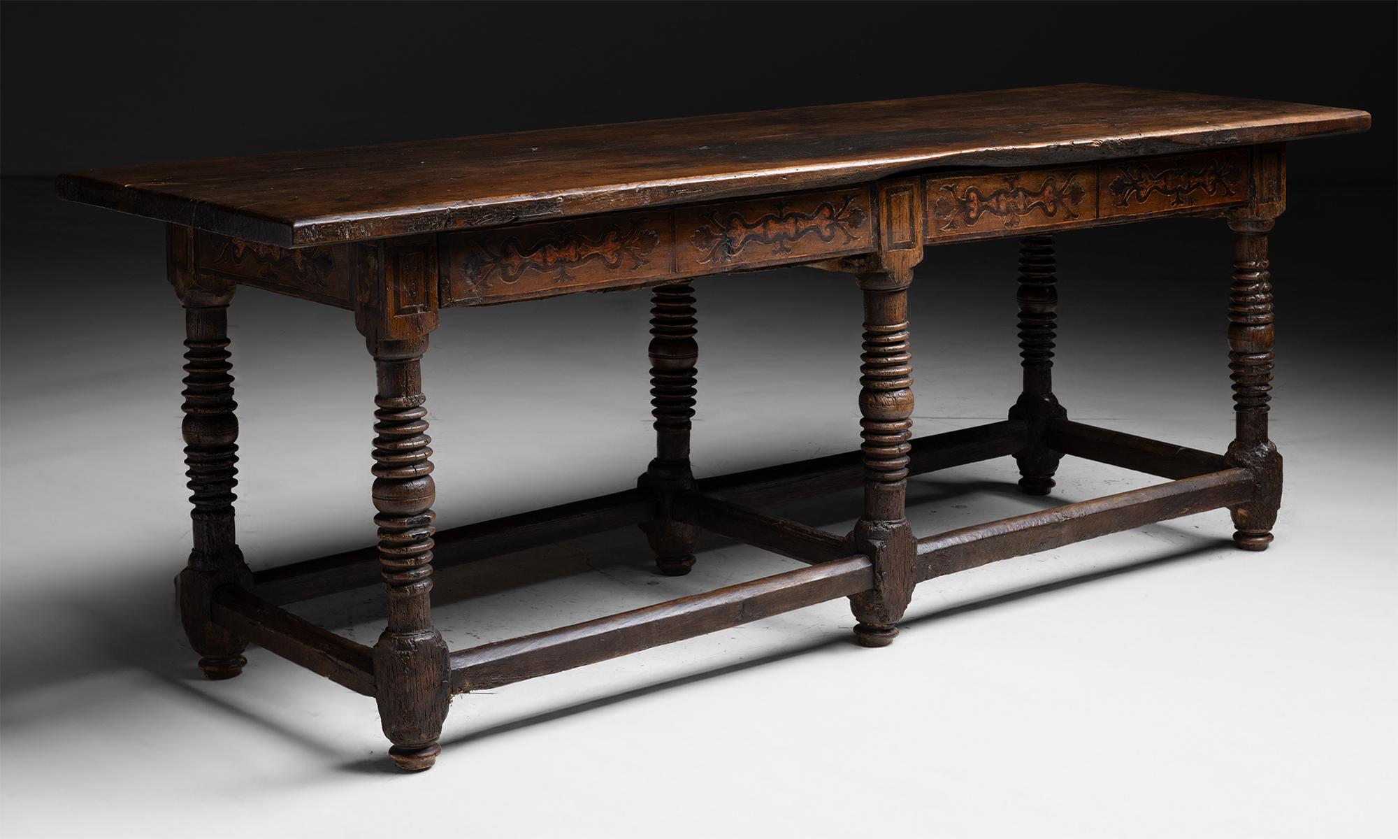 Wood Decorative Console, Italy circa 1700 For Sale