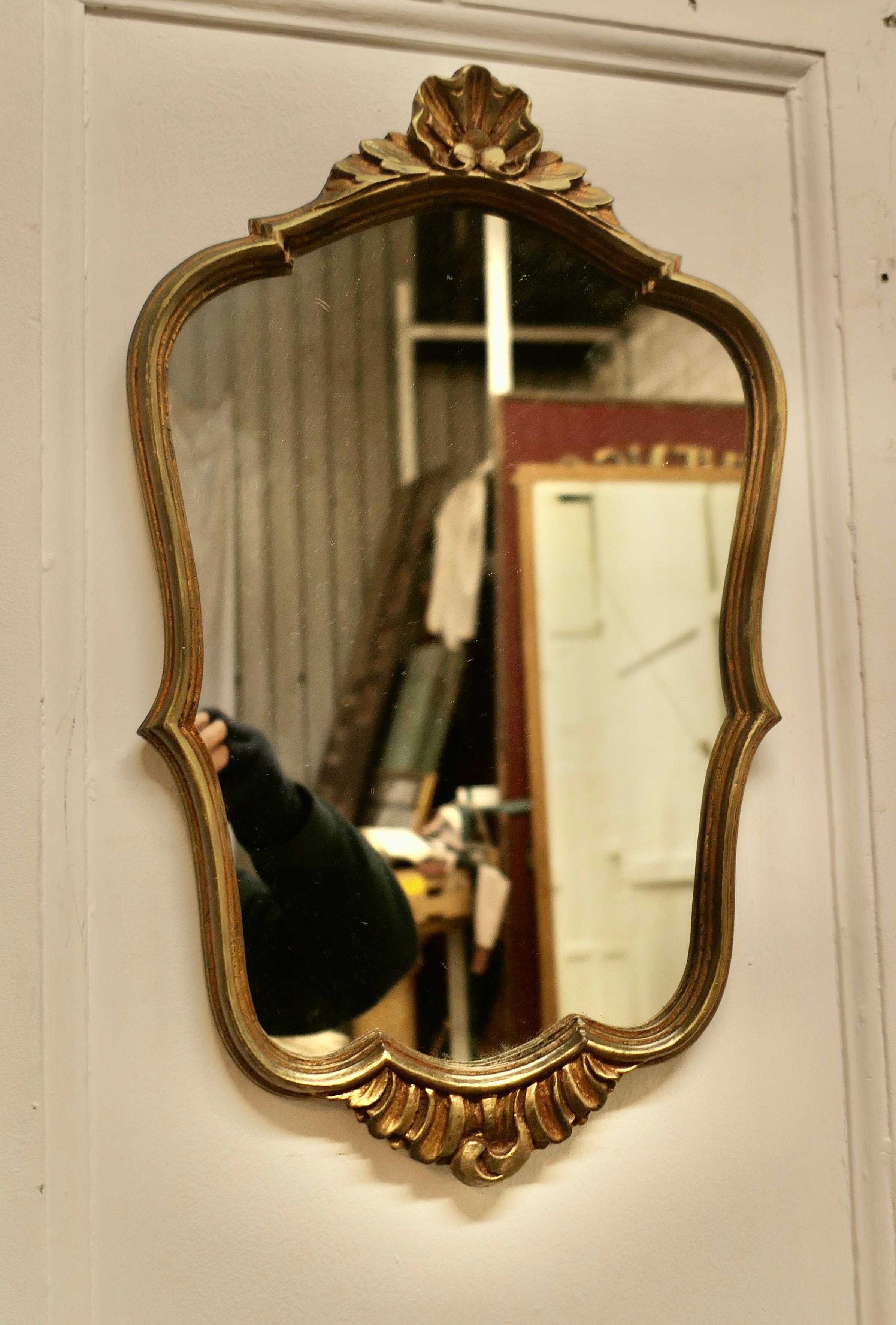 Decorative Console Mirror with Shelf Under In Good Condition For Sale In Godshill, Isle of Wight