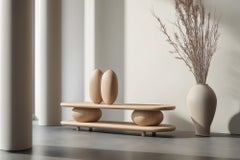 Decorative Console Sereno No32 in Solid Wood, Contemporary Furniture by NONO