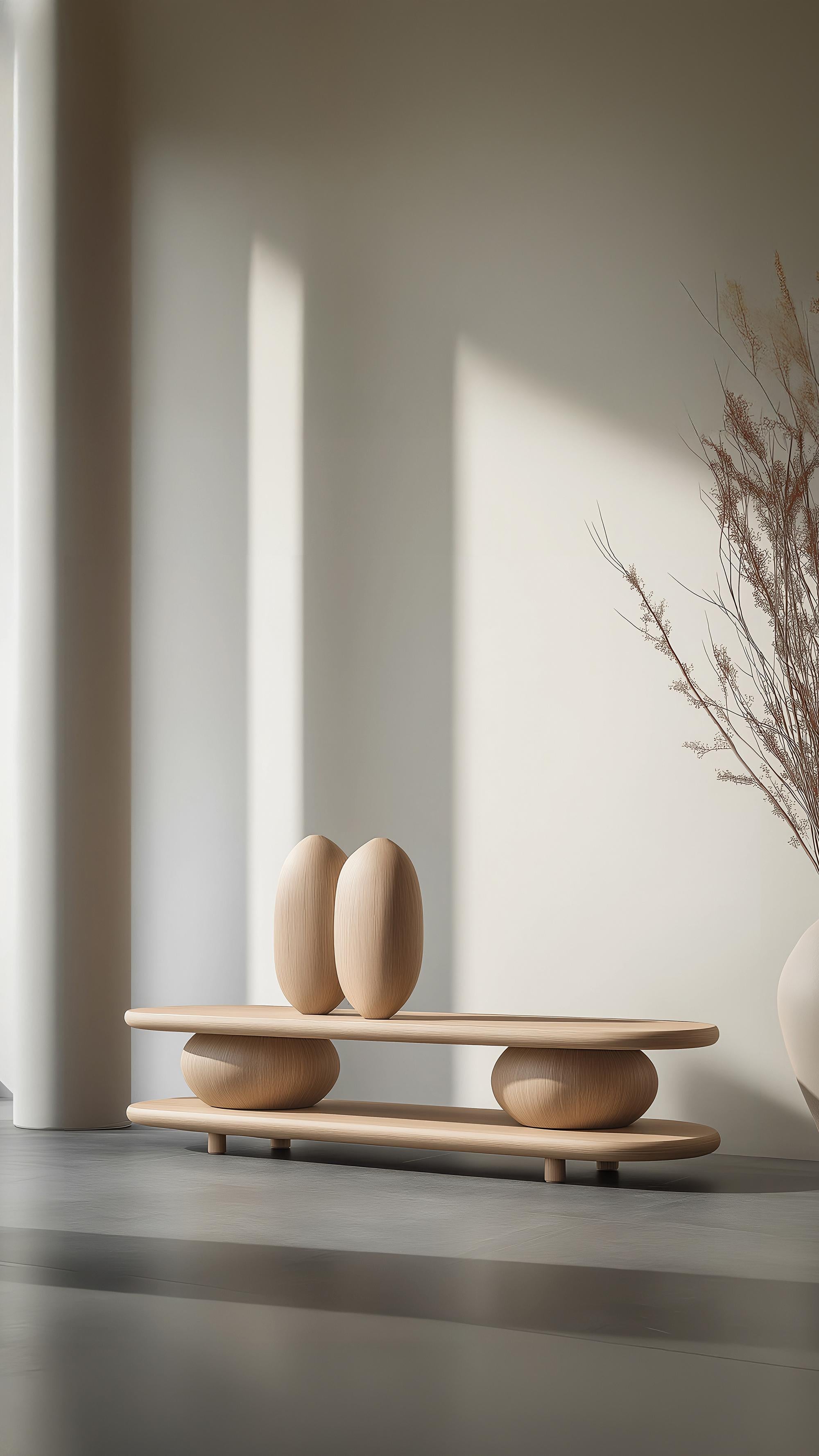 Dekorative Konsole Sereno No32 aus Massivholz, Zeitgenössische Möbel von NONO (Moderne der Mitte des Jahrhunderts) im Angebot