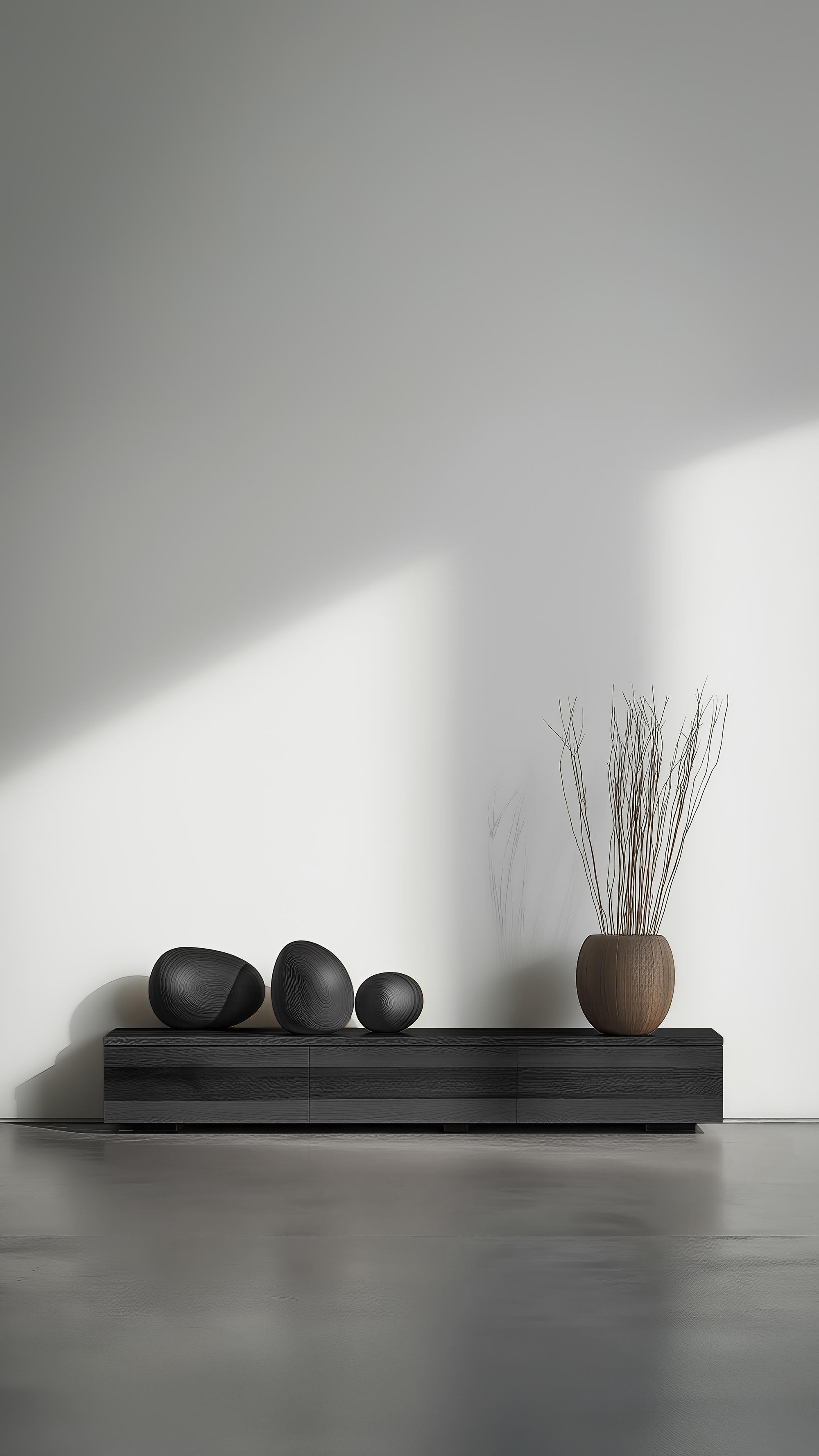 Dekorative Konsole Sereno No54, Massivholz Contemporary von NONO (21. Jahrhundert und zeitgenössisch) im Angebot