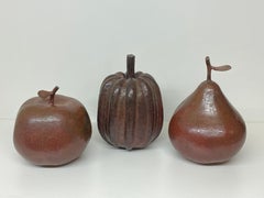 Decorative Copper Apple Pear Pumpkin Sculpture