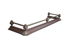 Decorative Crafts Inc Victorian Revival Brass Fireplace Fender Hearth Rope Twist