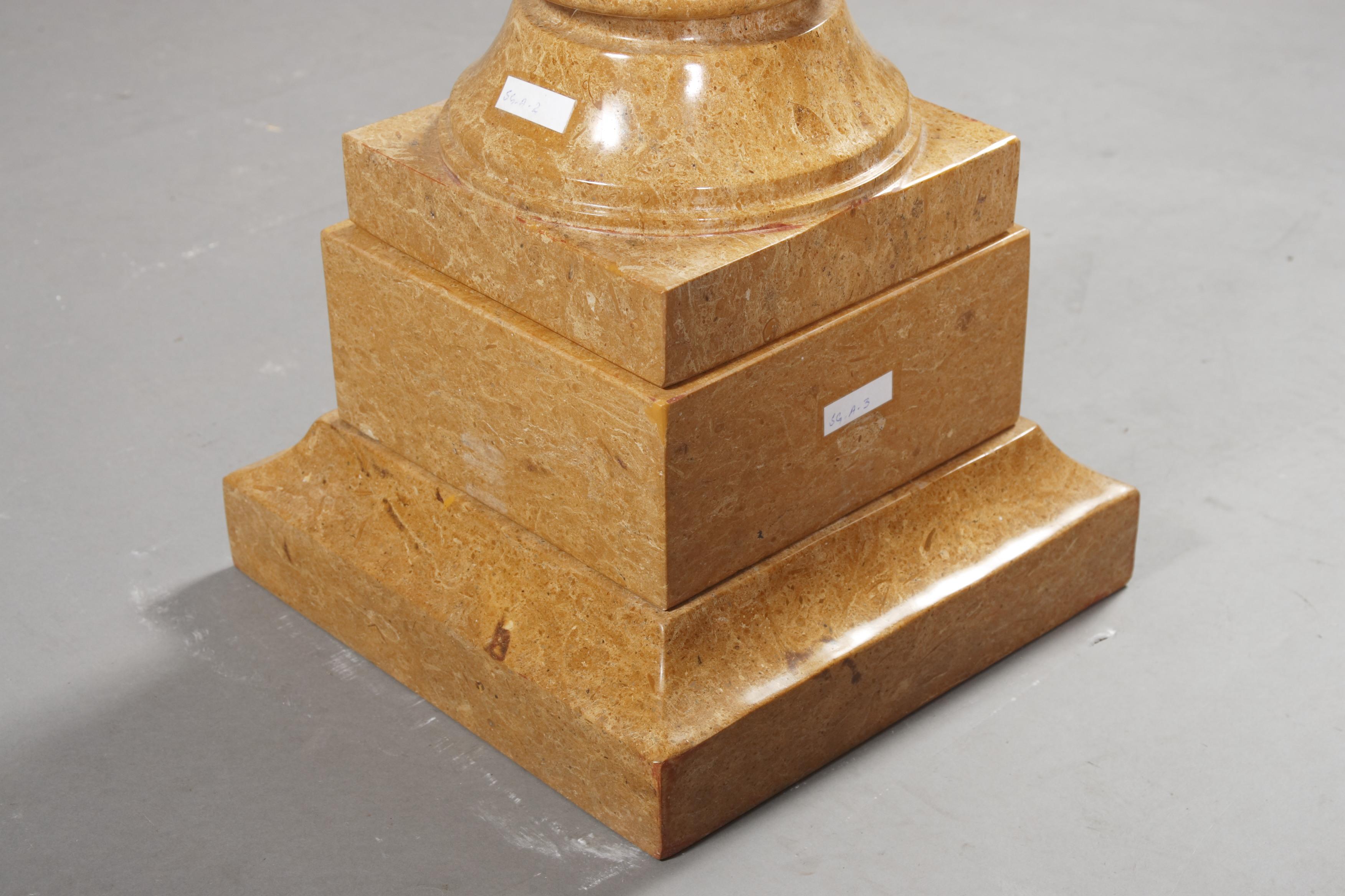 18th Century and Earlier Decorative Cratervase Natural Marble in Golden Yellow