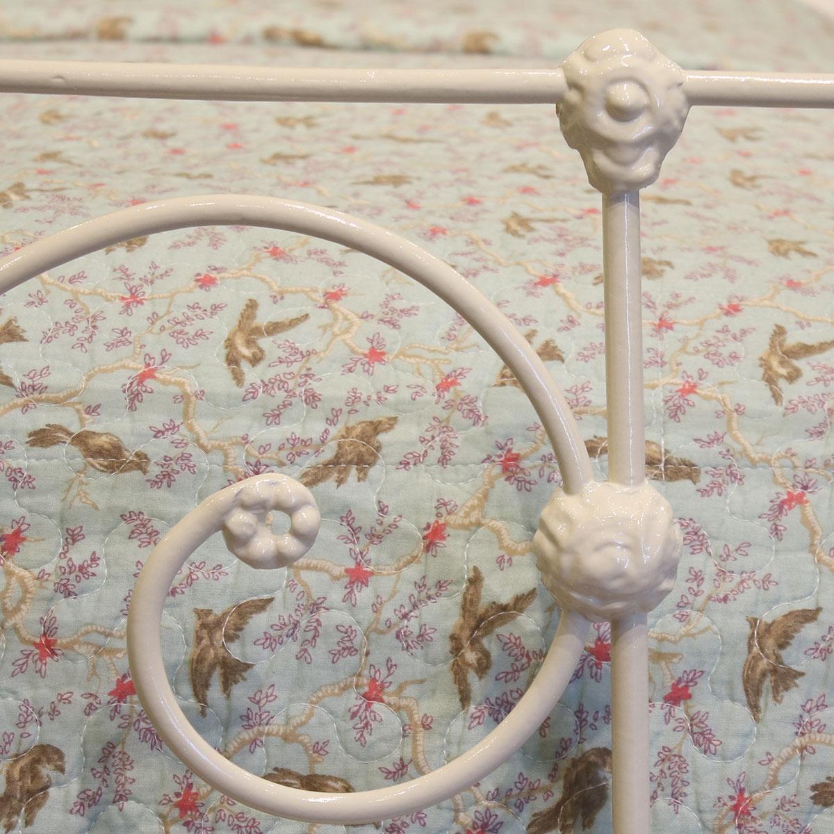 19th Century Decorative Cream Antique Bed MK201