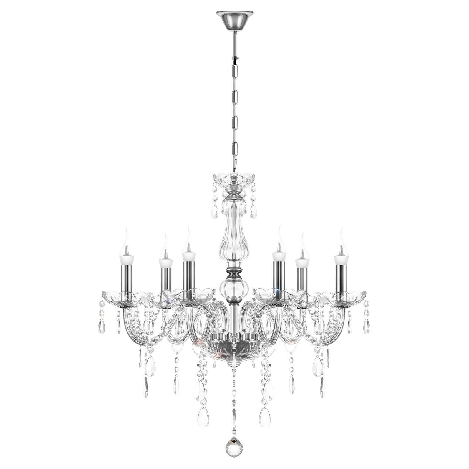 Decorative Crystal CEILING LAMP Pendant Venetian Hollywood Regency Chandelier