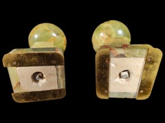 Decorative Cups in Onyx and Gold Bronze from the Art Deco