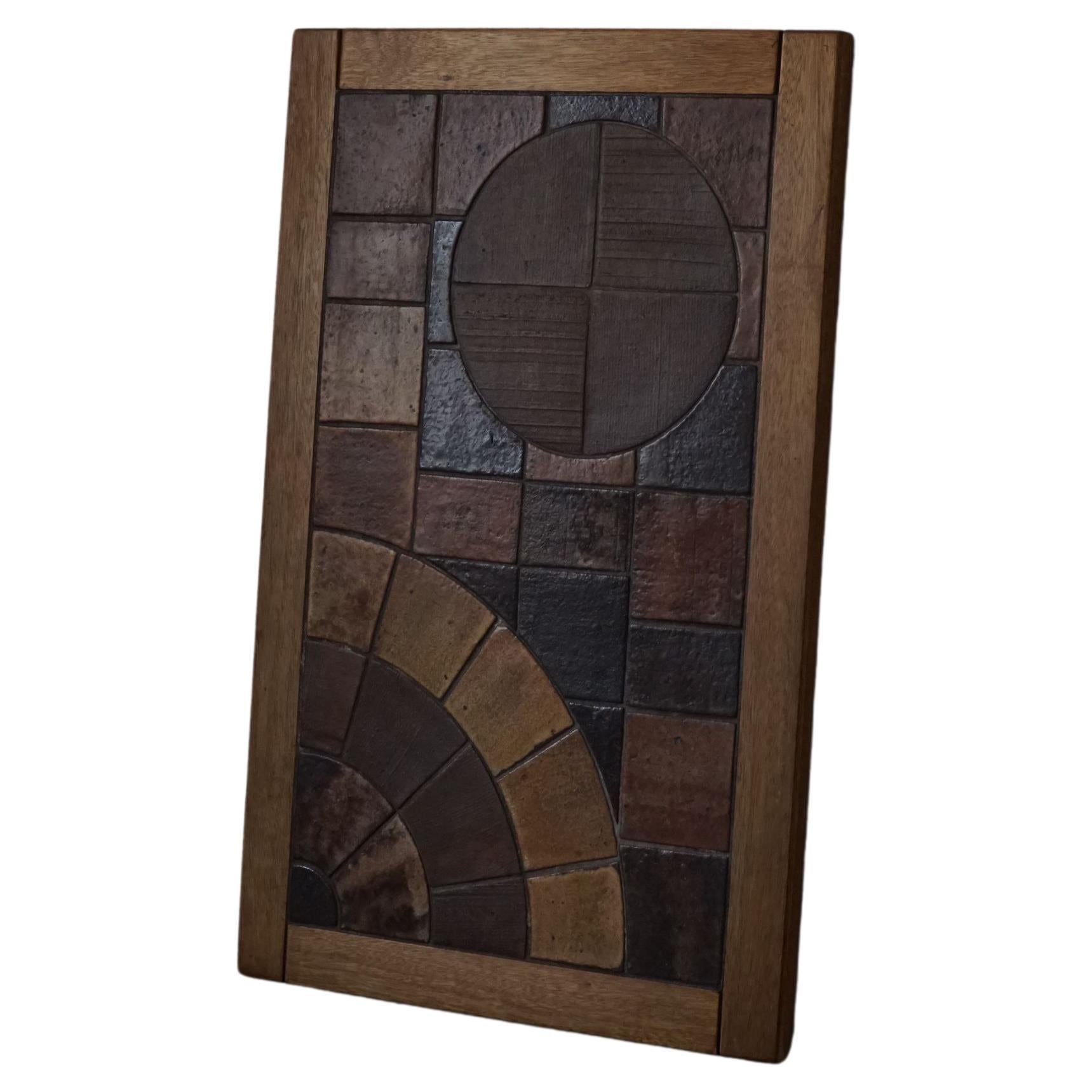 Mid Centuty Ceramic Wall Mural by Clyde Burt at 1stDibs