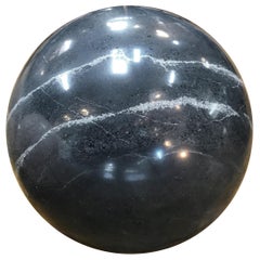 Decorative Dark Grey Marble Sphere, Italy