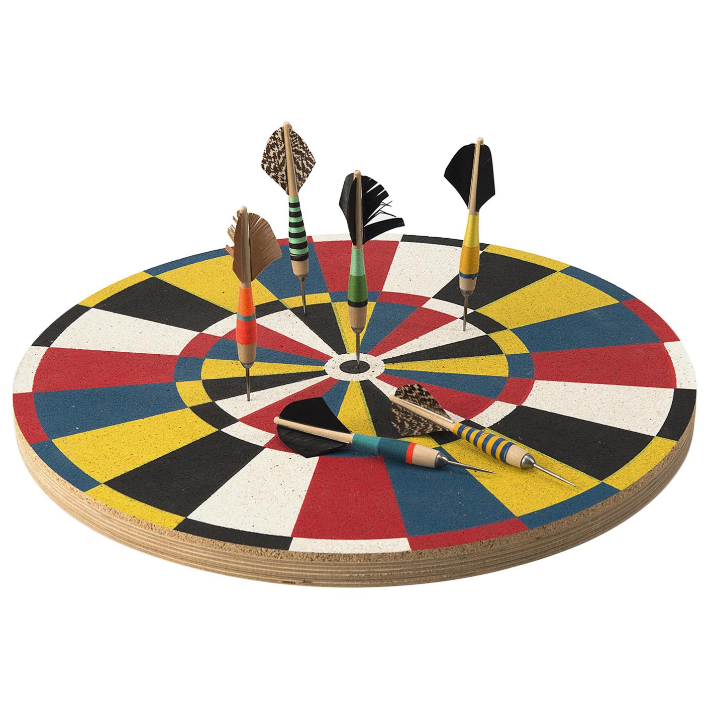 Decorative Dart Board with Three Darts