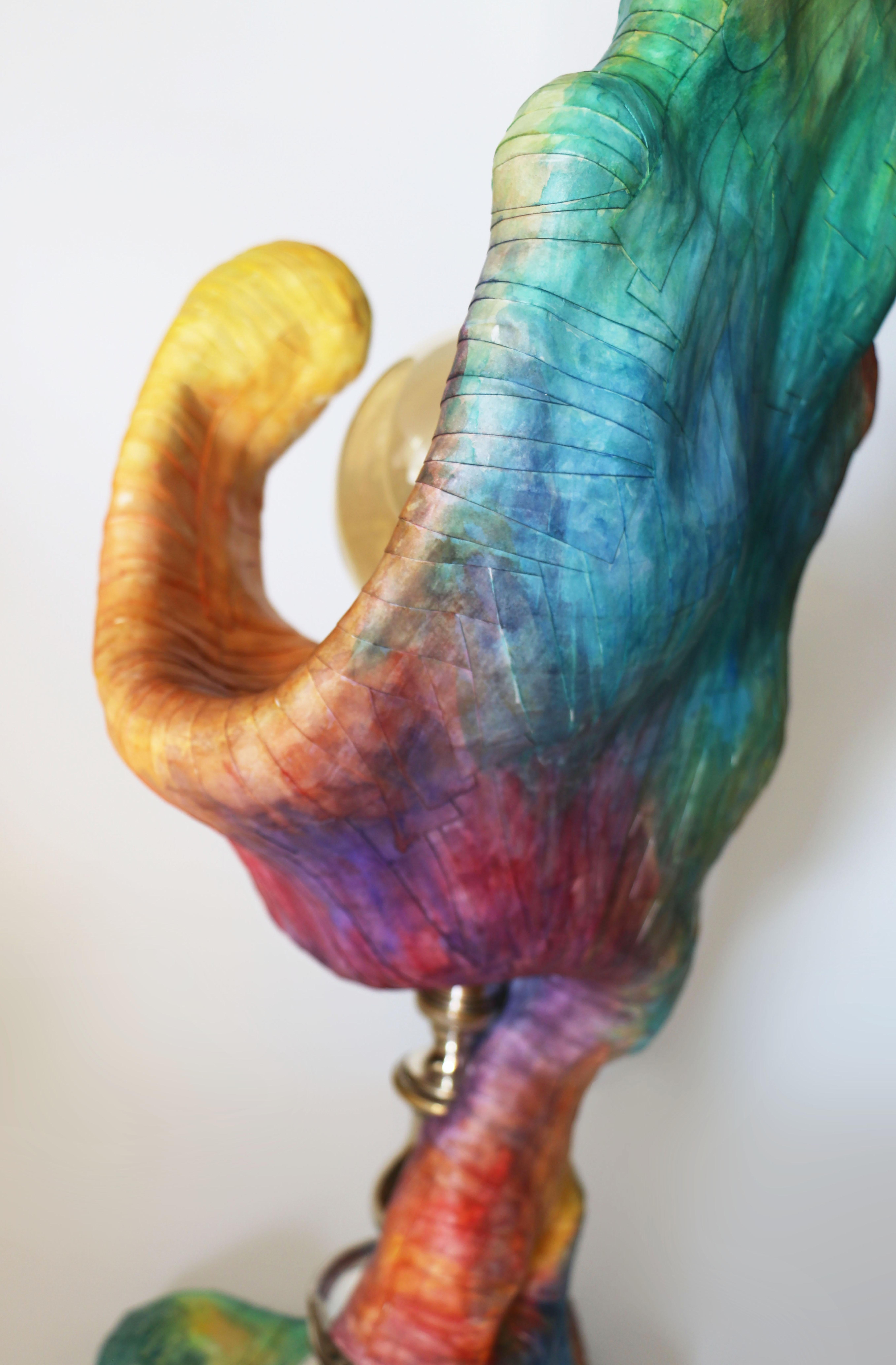 Dekorative Design-Skulptur Chameleon-Uhrlampe I von Vadim Kibardin im Zustand „Neu“ im Angebot in Amsterdam, NL