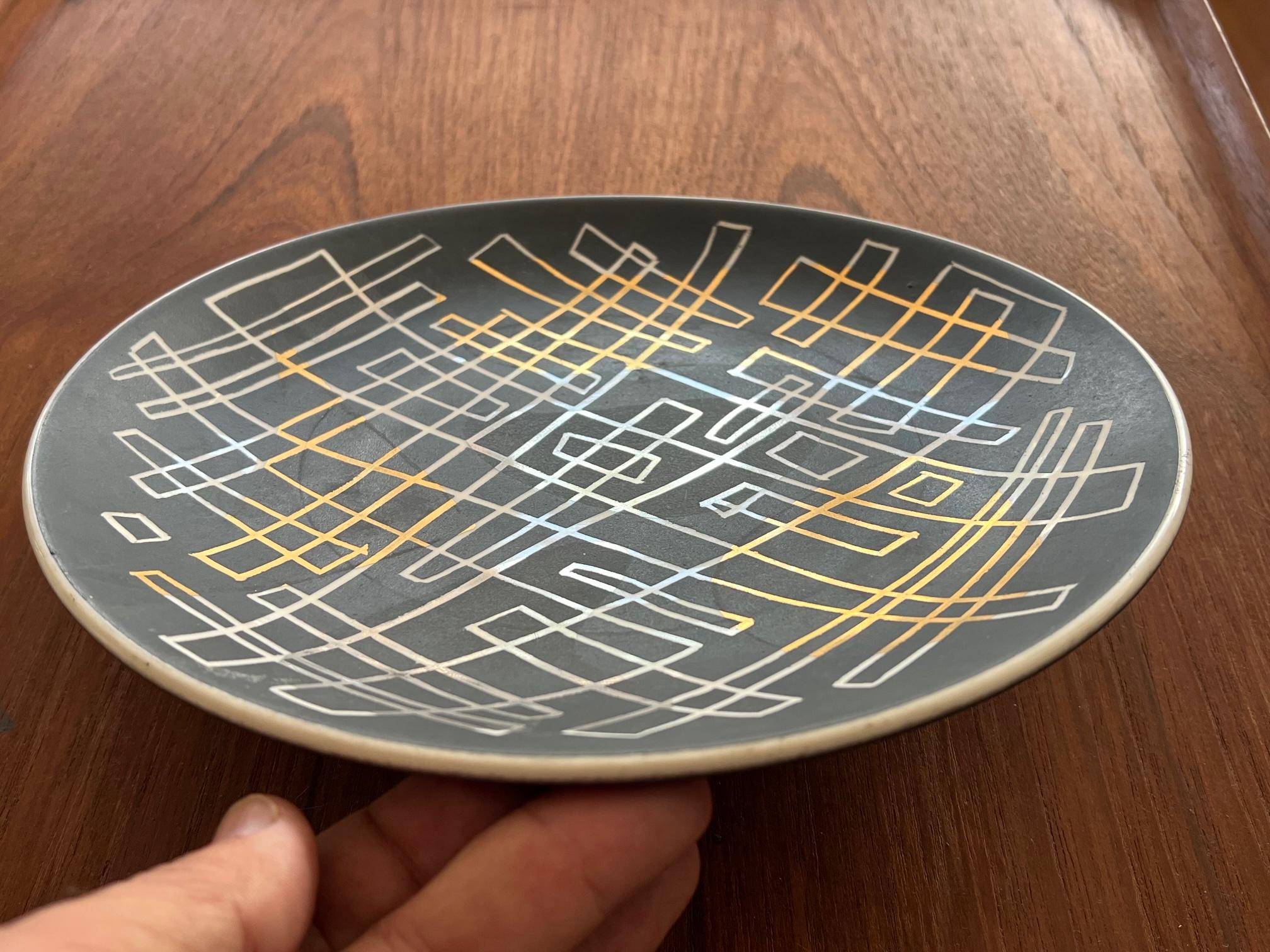 Decorative Dish By Waylande Gregory 1950's For Sale 2