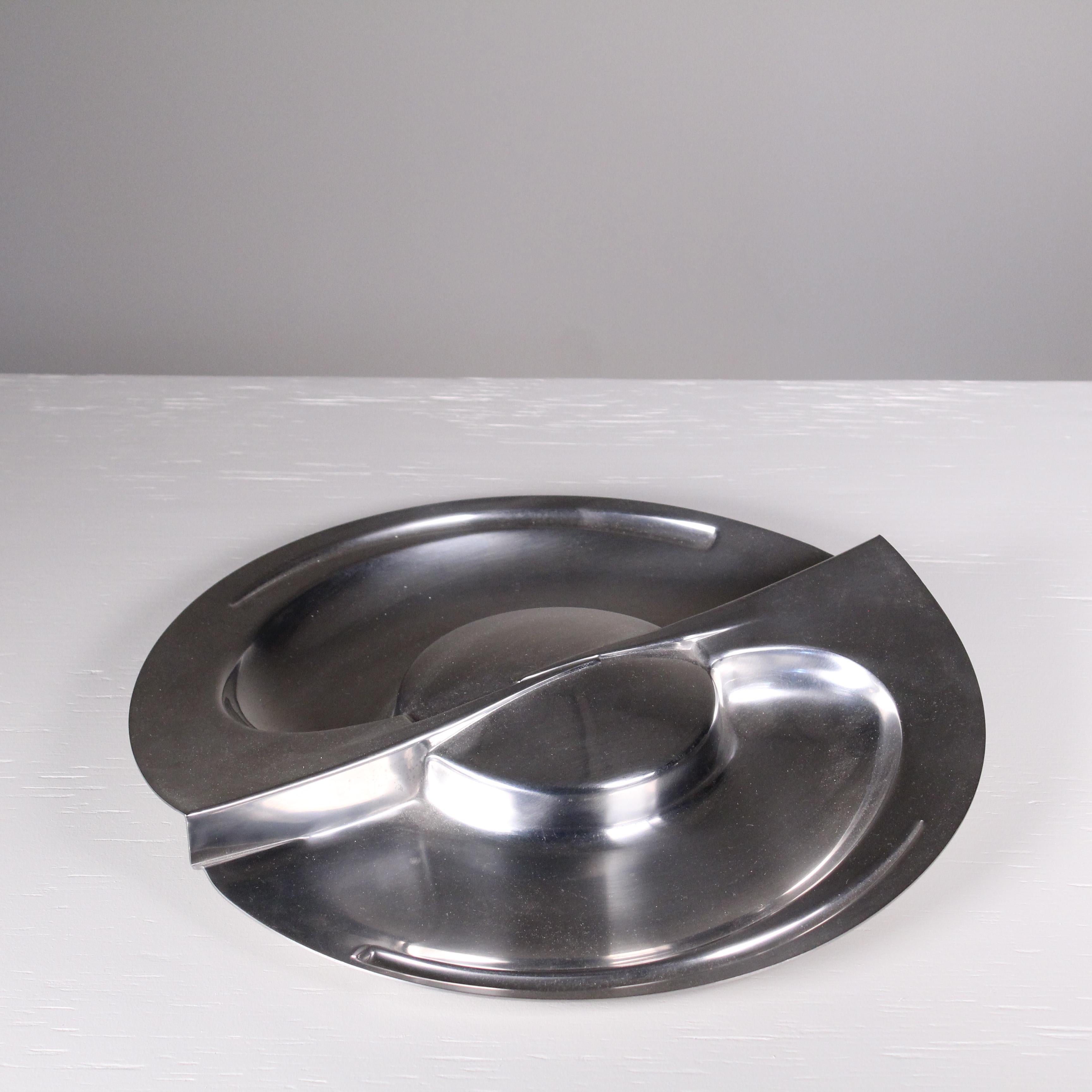 Mid-20th Century  Decorative Dish Forma Orizzontale Circolare, Carmelo Cappello, Alessi, 1970  For Sale