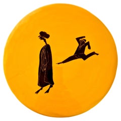 Plats décoratifs HARBA édition jaune