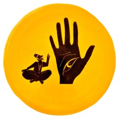 Plats décoratifs KHOMSA édition jaune