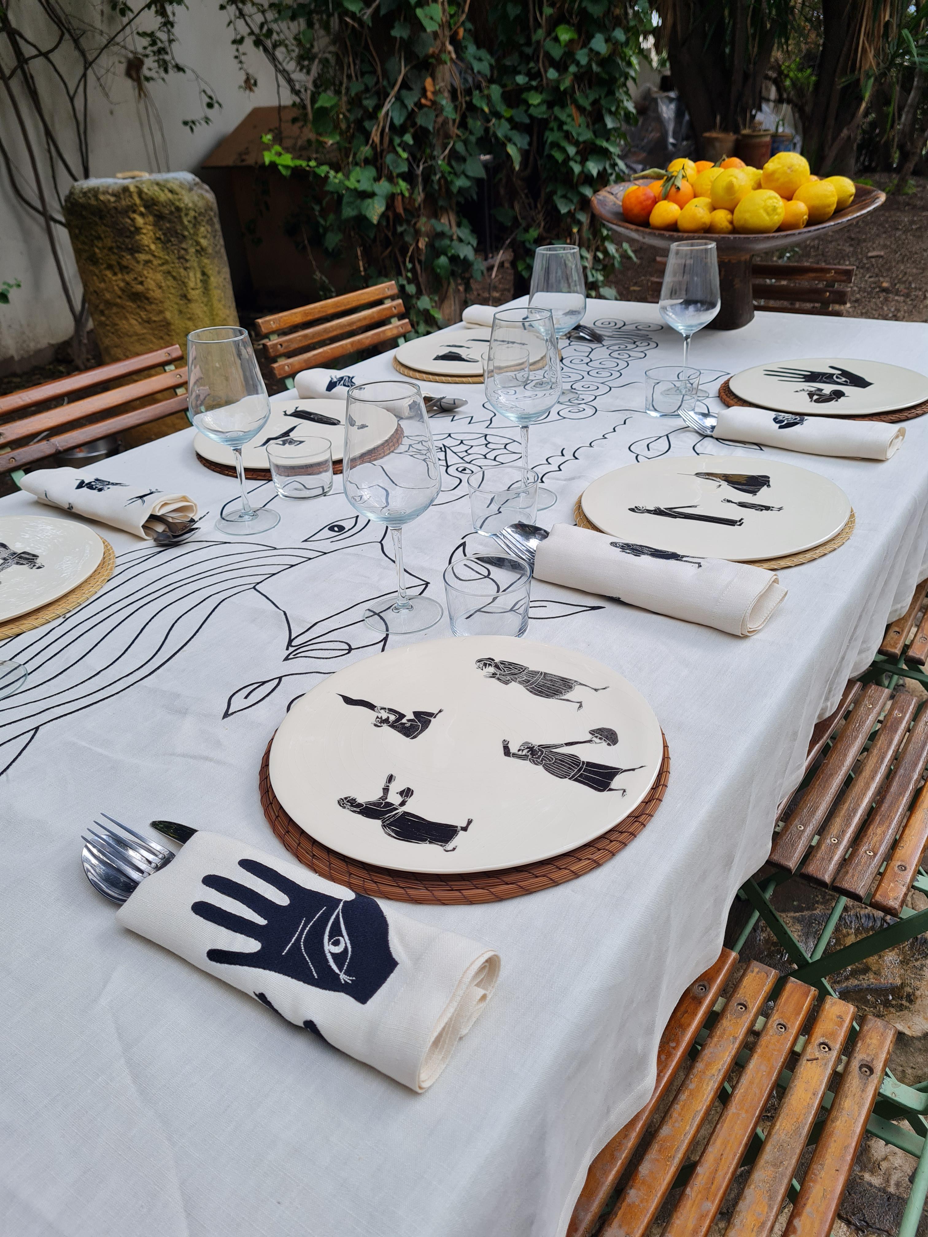Ceramic Decorative Dishes LAKRAYA Yellow edition For Sale